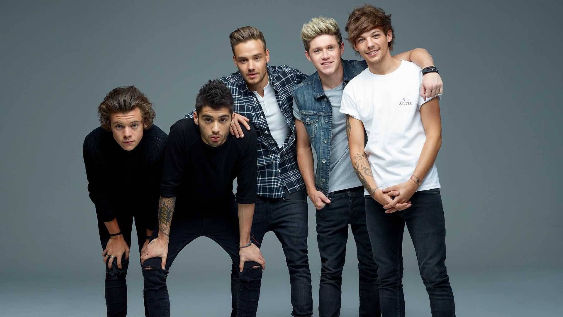 One Direction Aesthetic, five young men, casual clothes, Full HD Desktop Wallpaper