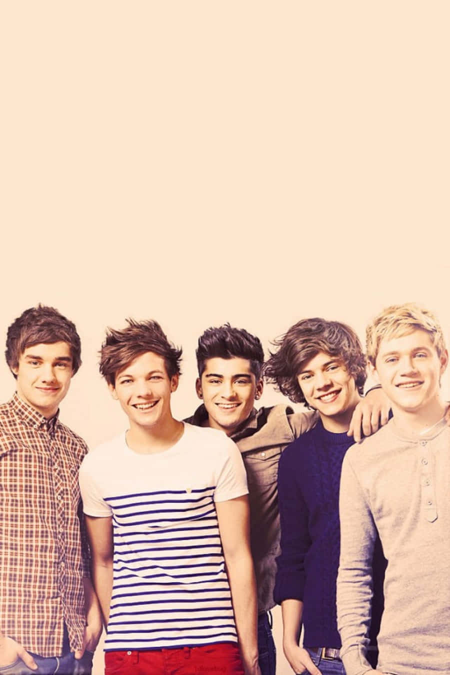1 Direction, iPhone, pastel beige, HD Phone Wallpaper