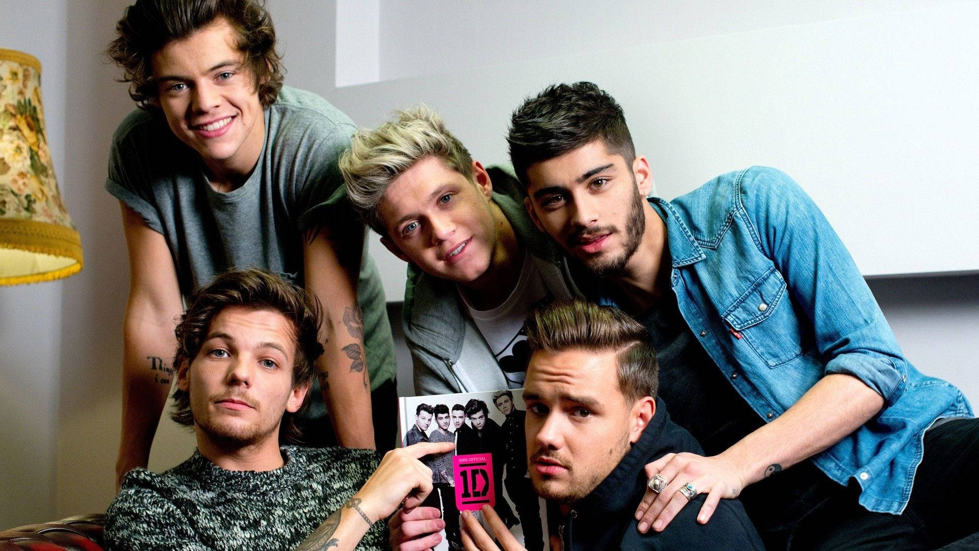 One Direction, magazine cover, photo of themselves, Full HD Desktop Wallpaper