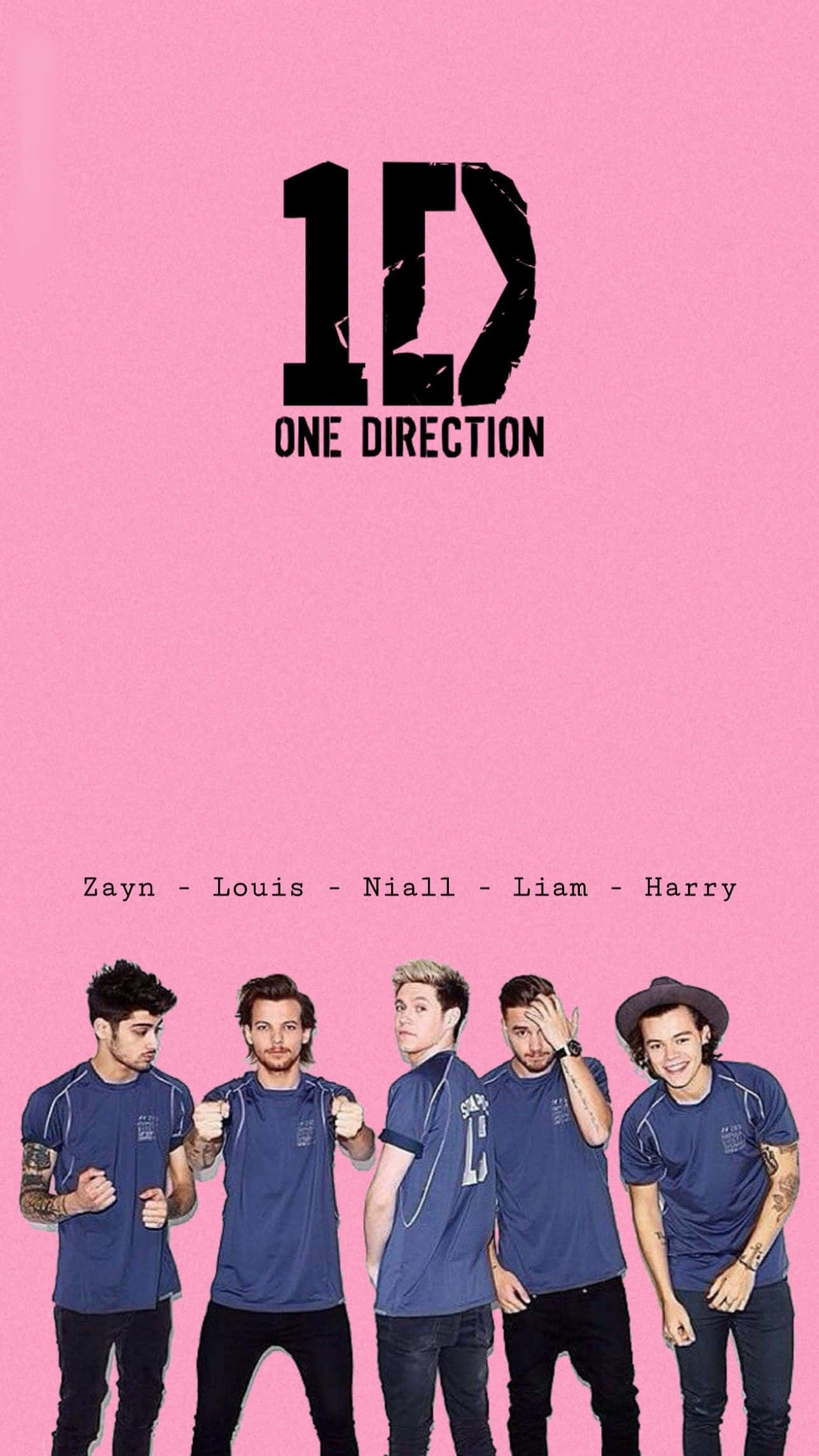 One Direction, 1D, pastel pink, Full HD Phone Wallpaper