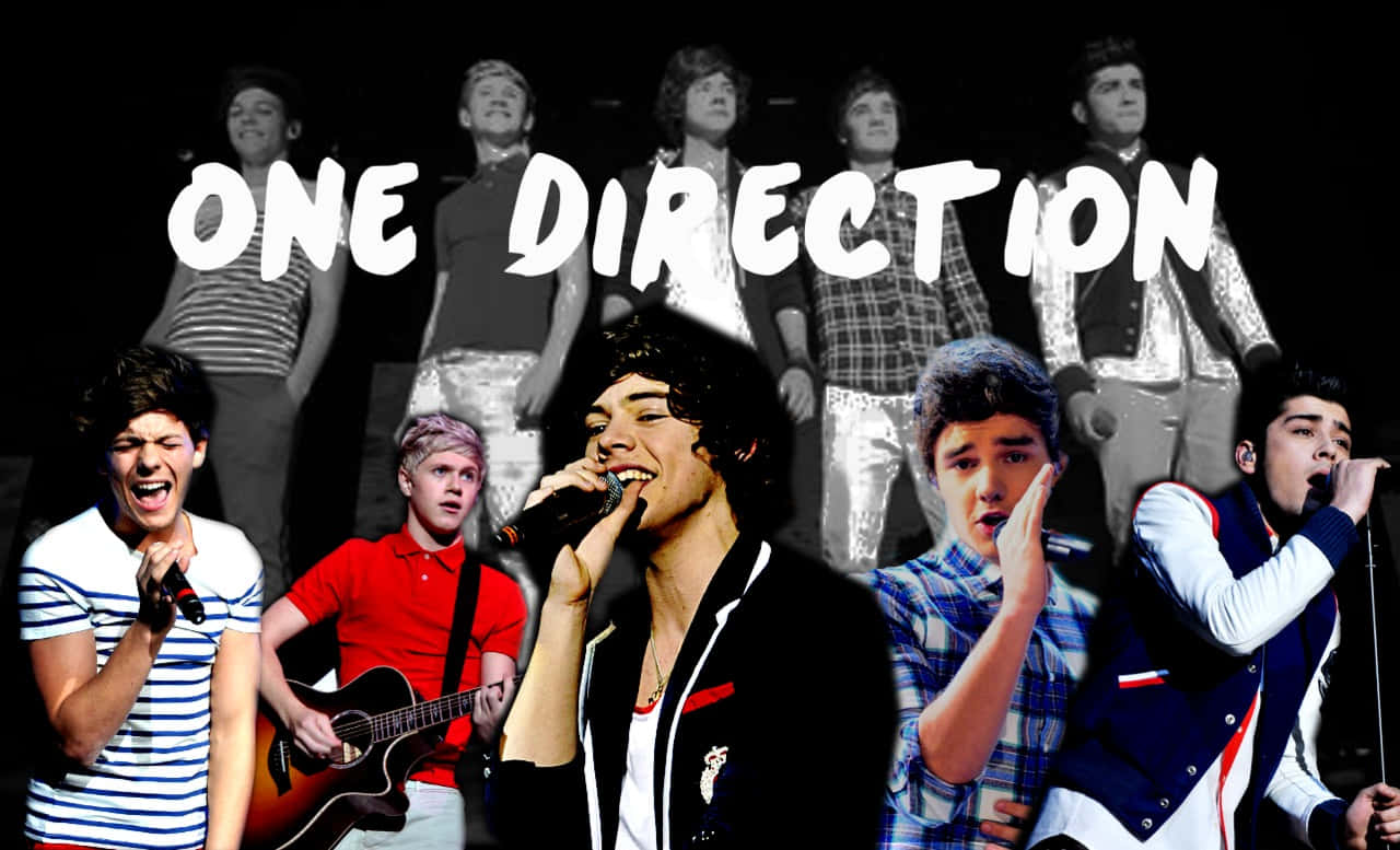 One Direction, laptop, stage, HD Desktop Wallpaper