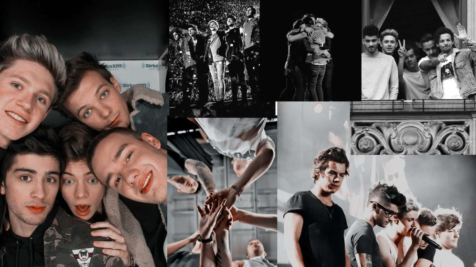 One Direction, black and white photos, boy band, HD Desktop Wallpaper