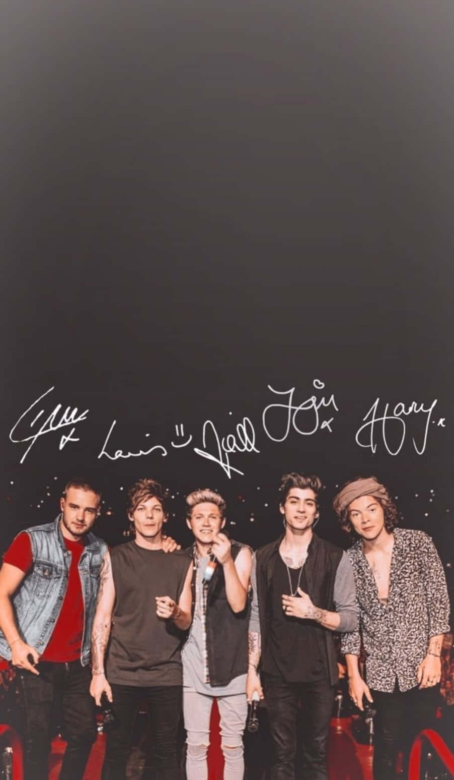 1 Direction, iPhone, handwritten names, HD Phone Wallpaper