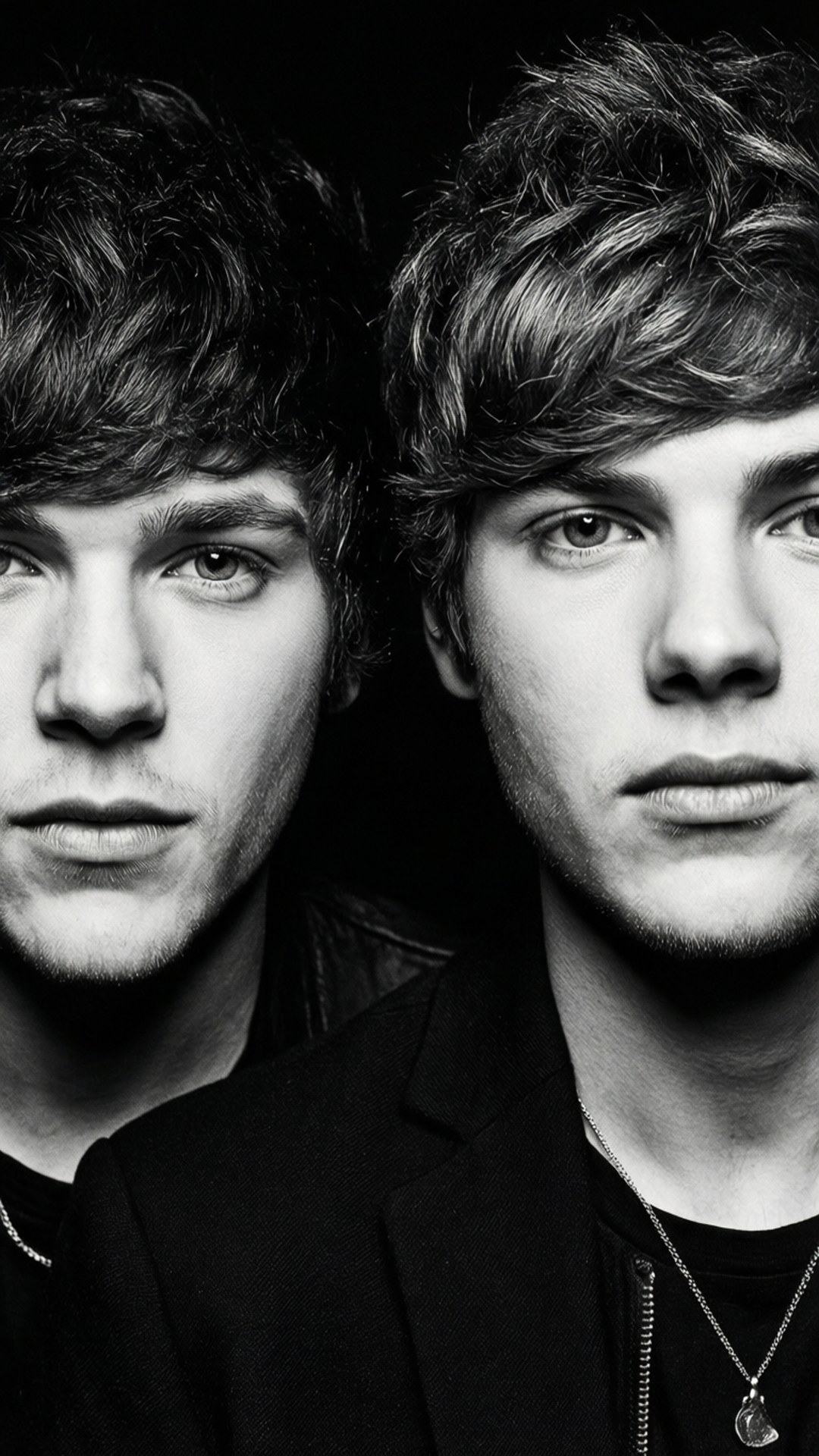 One Direction, black and white, portrait, Full HD Phone Wallpaper