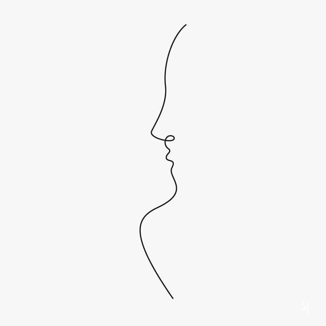 One Line Drawing, minimalist, black line drawing, SD Desktop Wallpaper