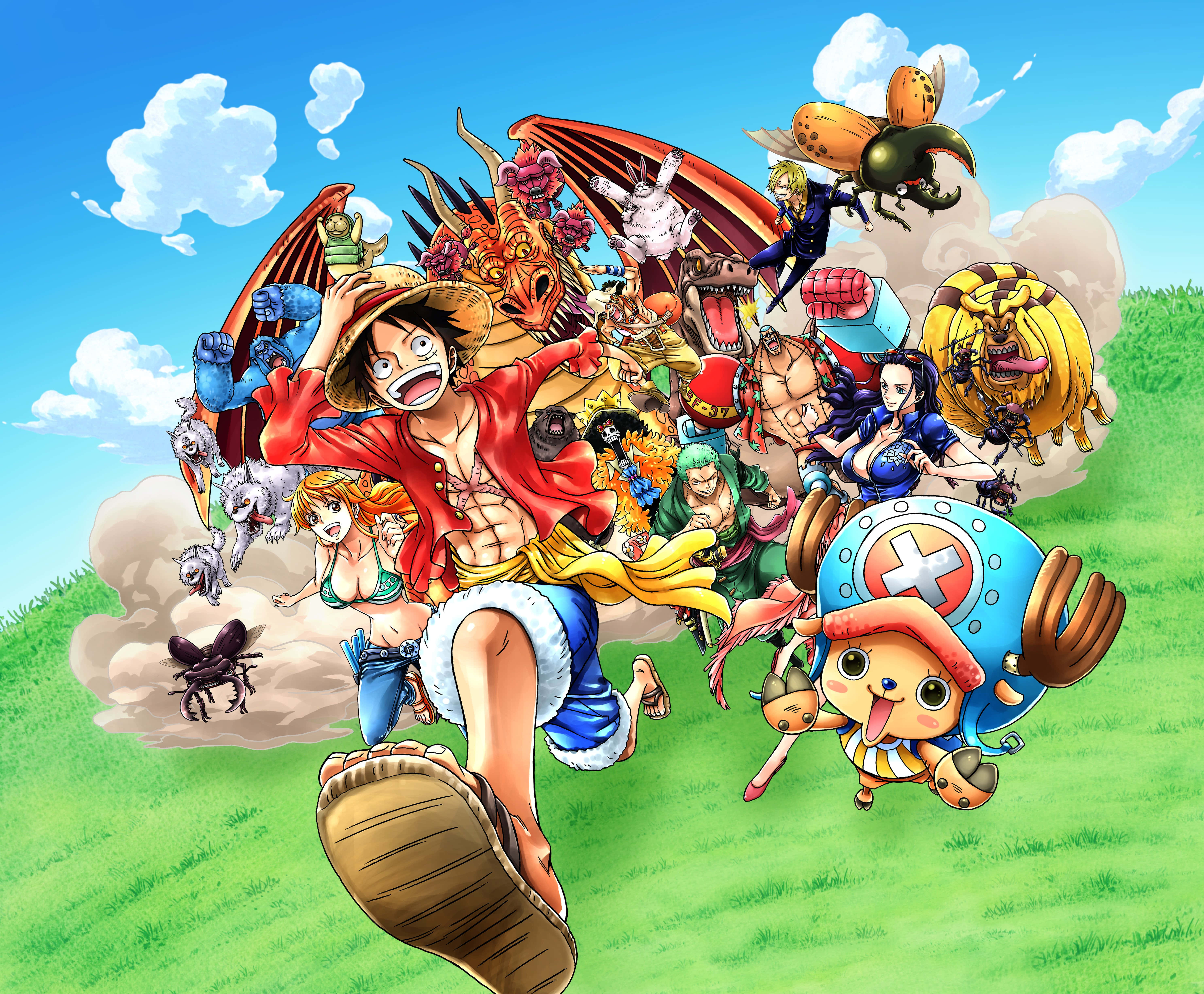One Piece, anime, pirates, 5K Desktop Wallpaper
