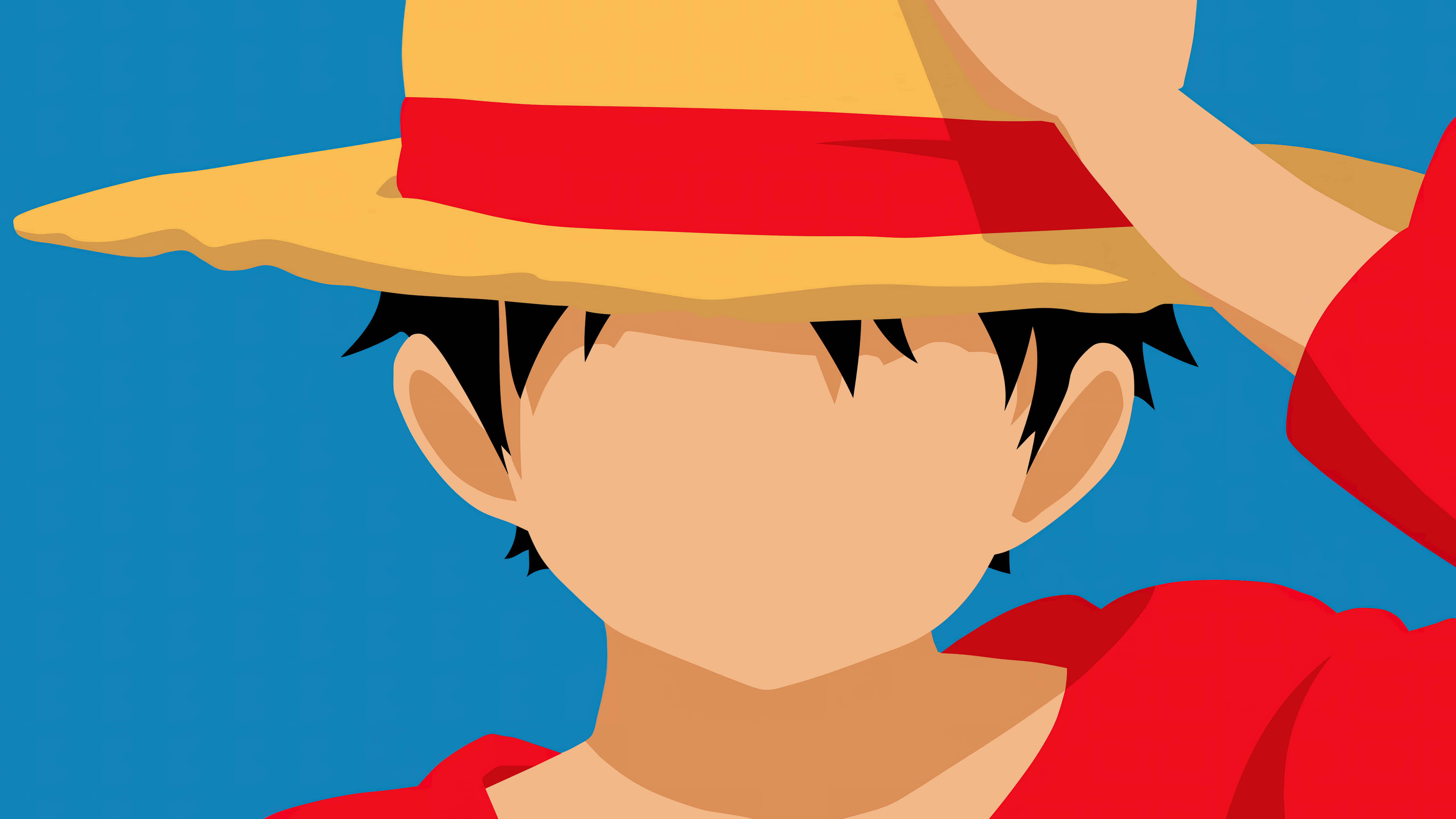 One Piece 5K, straw hat, red band, 5K Desktop Wallpaper