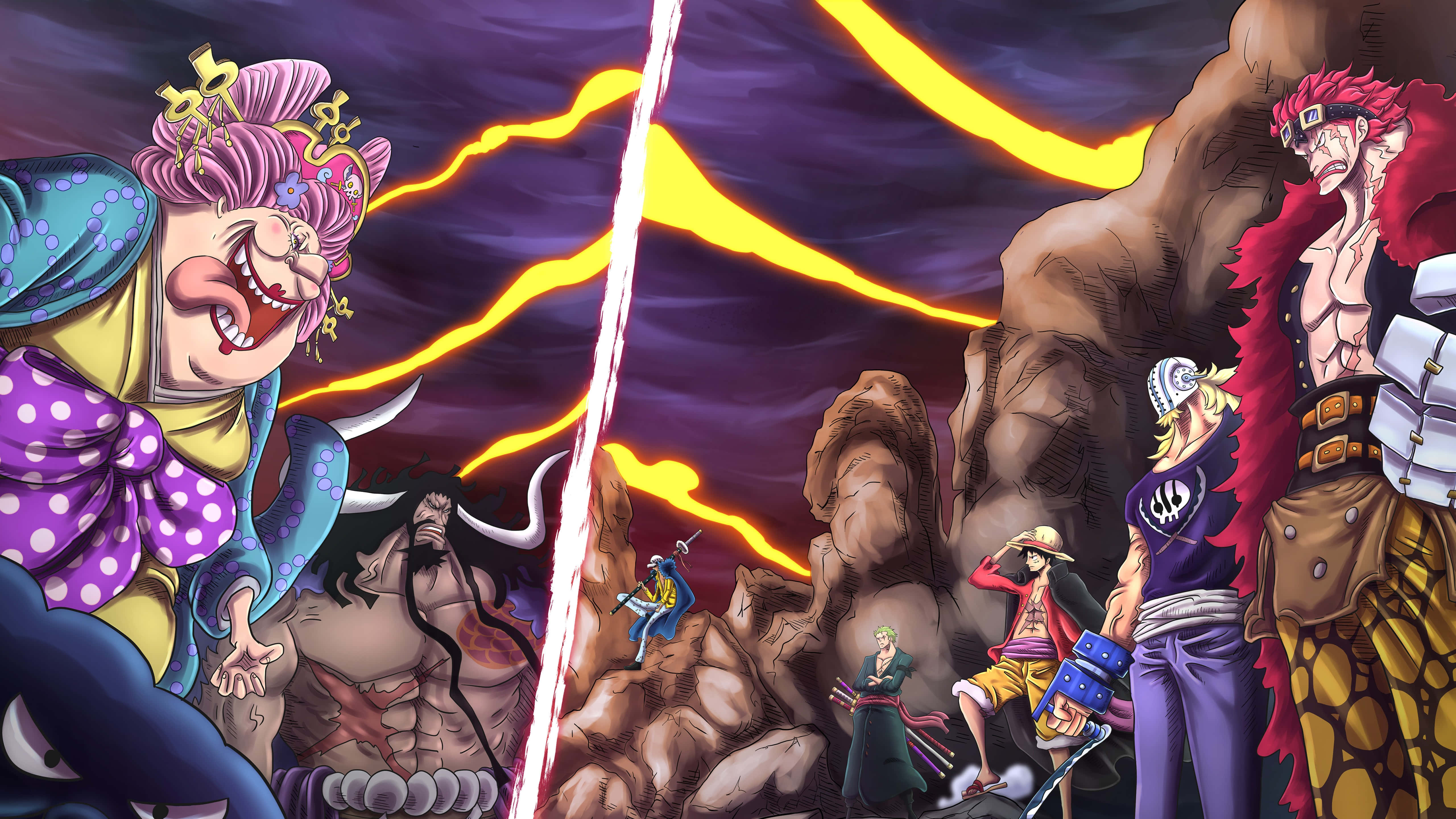 One Piece, 5K, stormy sky, 5K Desktop Wallpaper