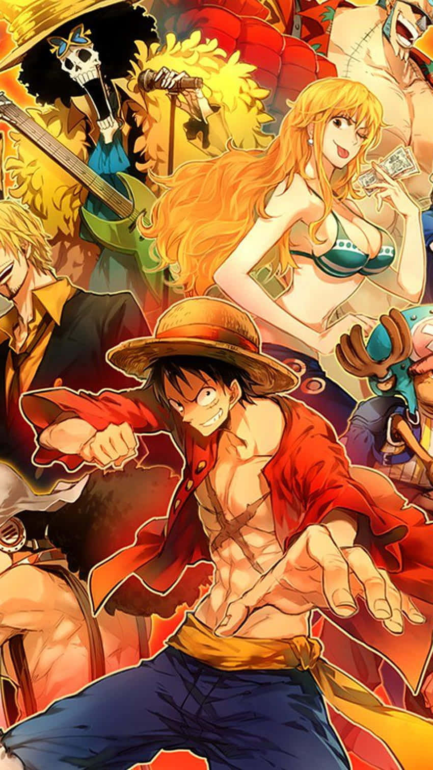 One Piece, 5K, anime characters, HD Phone Wallpaper