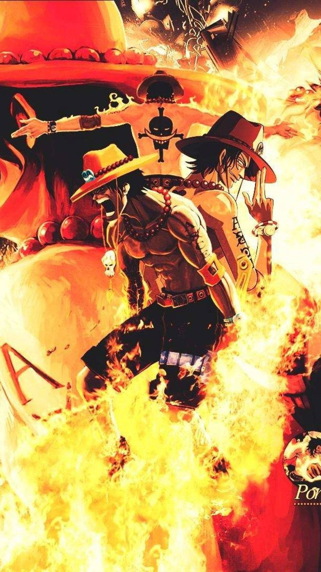 One Piece, Ace, fire, Full HD Phone Wallpaper