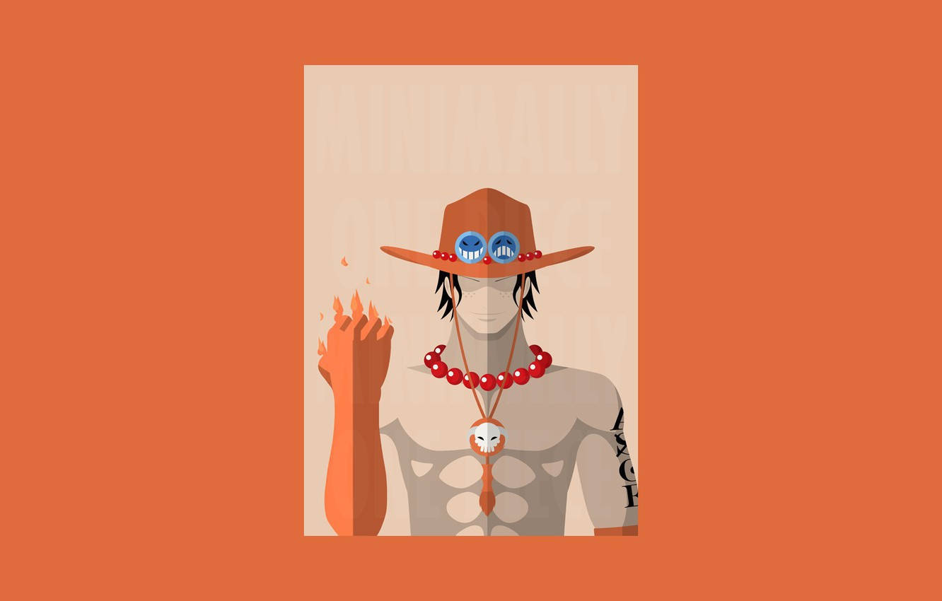 One Piece Ace, vector art, anime character, HD Desktop Wallpaper