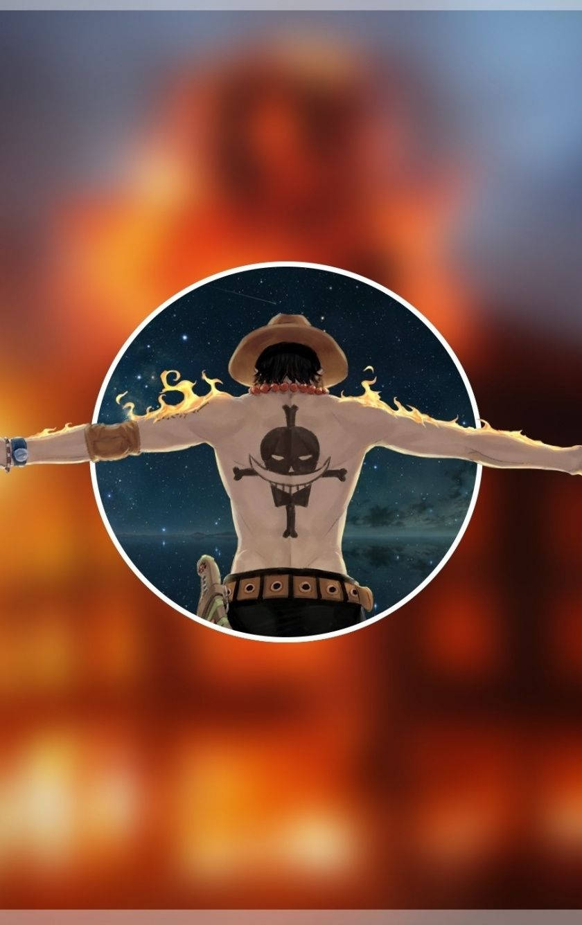 One Piece Ace, minimalist poster, pirate, HD Phone Wallpaper