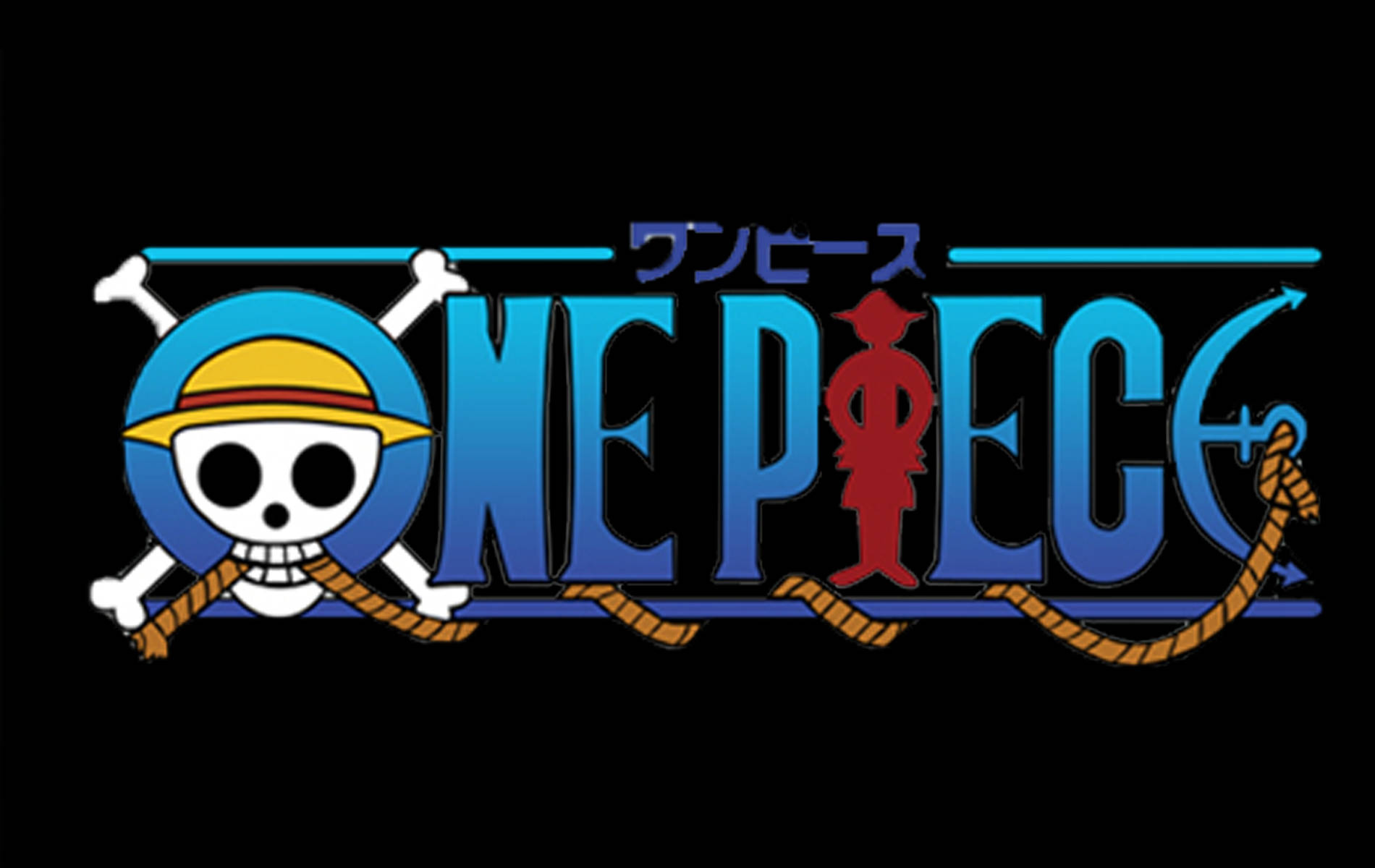 One Piece, straw hat, skull, HD Desktop Wallpaper