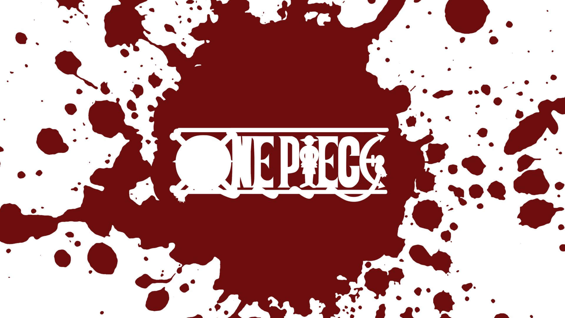 One Piece, One Piece logo, white, Full HD Desktop Wallpaper