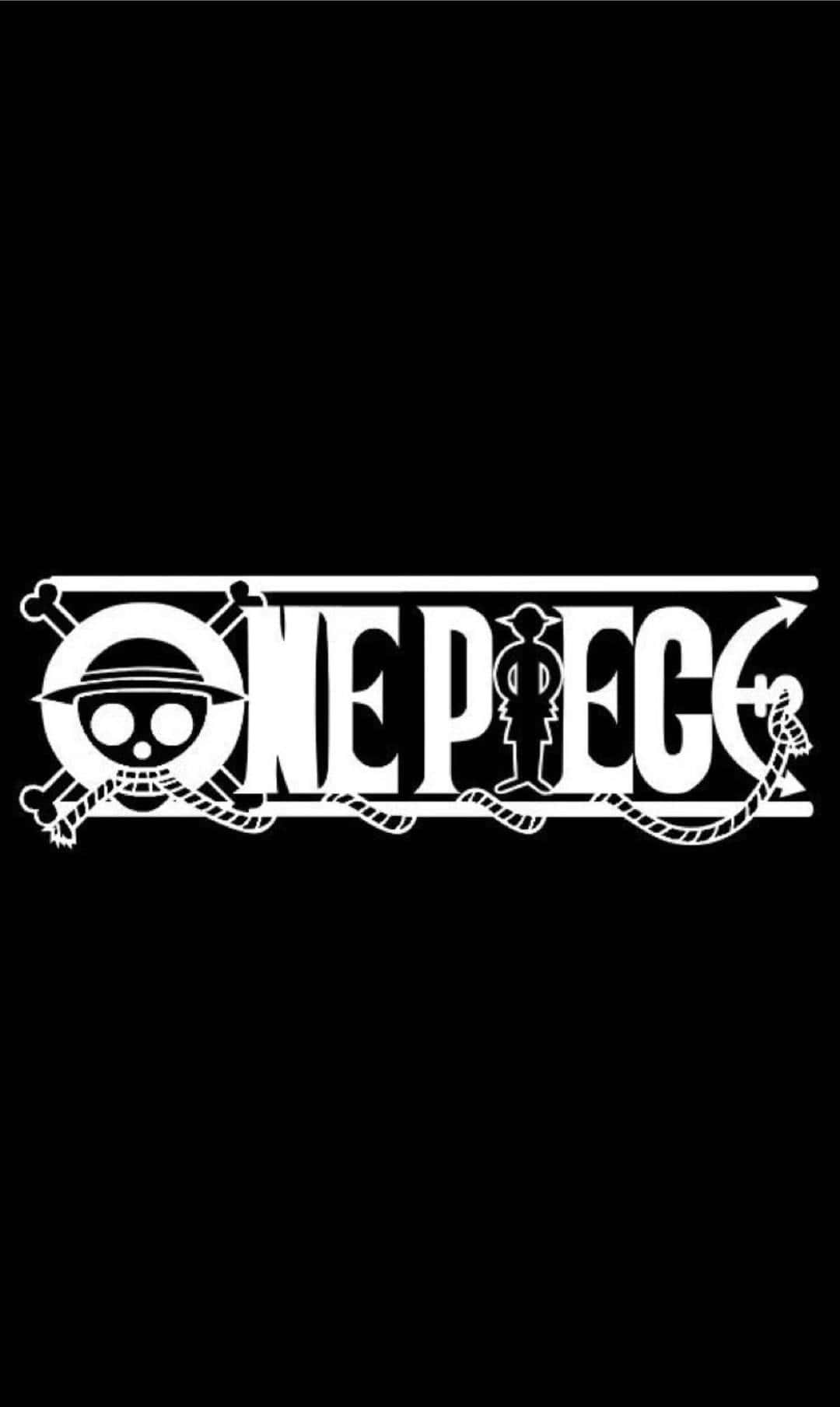 One Piece, black and white, skull hat, HD Phone Wallpaper