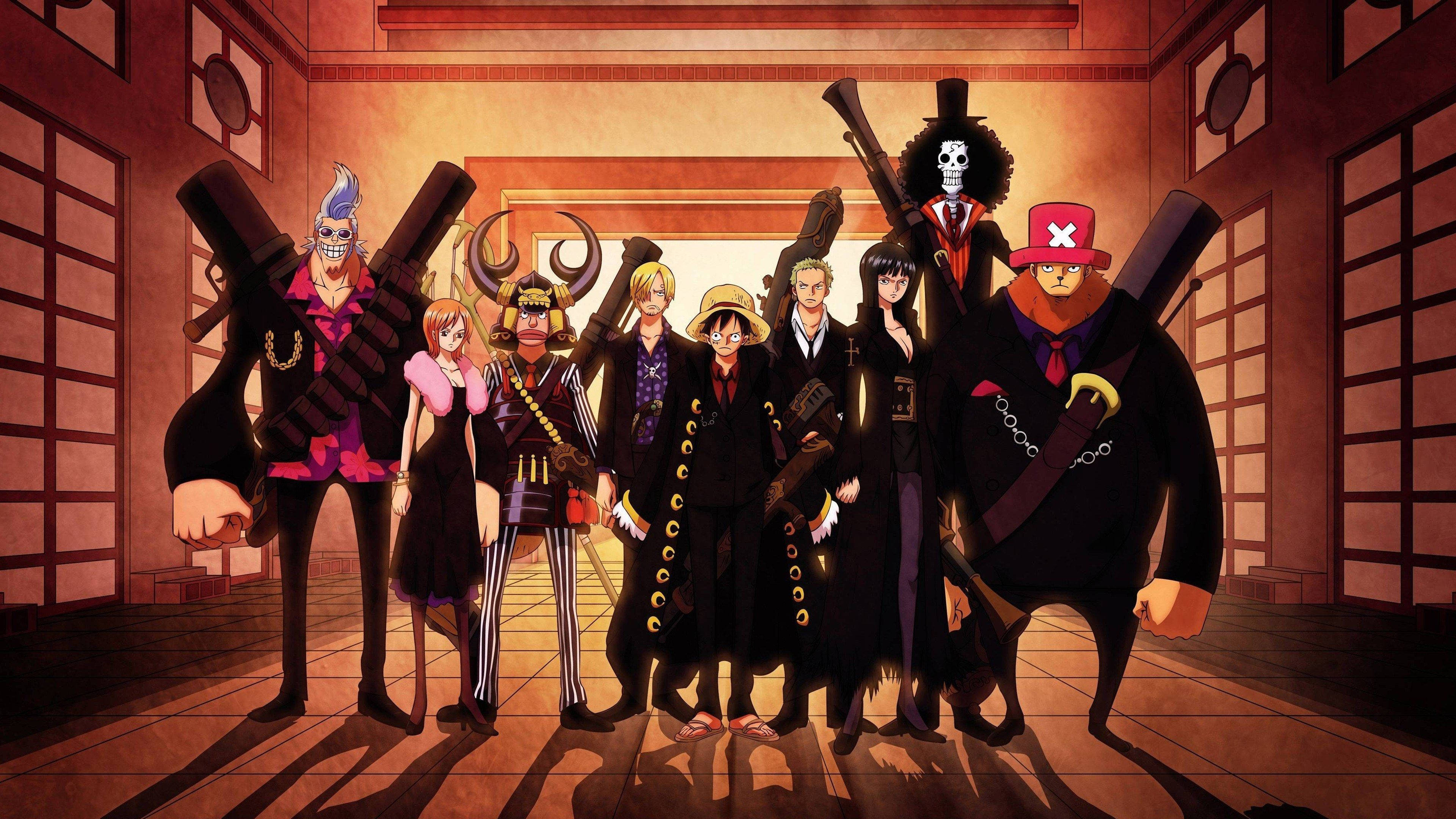 One Piece, 4K, black coats, 4K Desktop Wallpaper