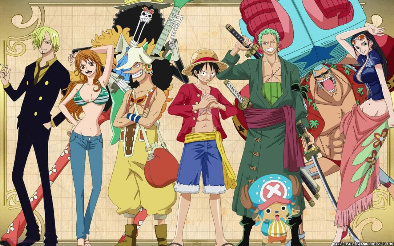 One Piece Chibi, pirates, crew members, HD Desktop Wallpaper