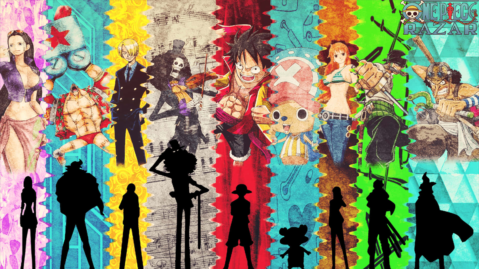 One Piece, One Piece Chibi, 1920 x 1080, Full HD Desktop Wallpaper