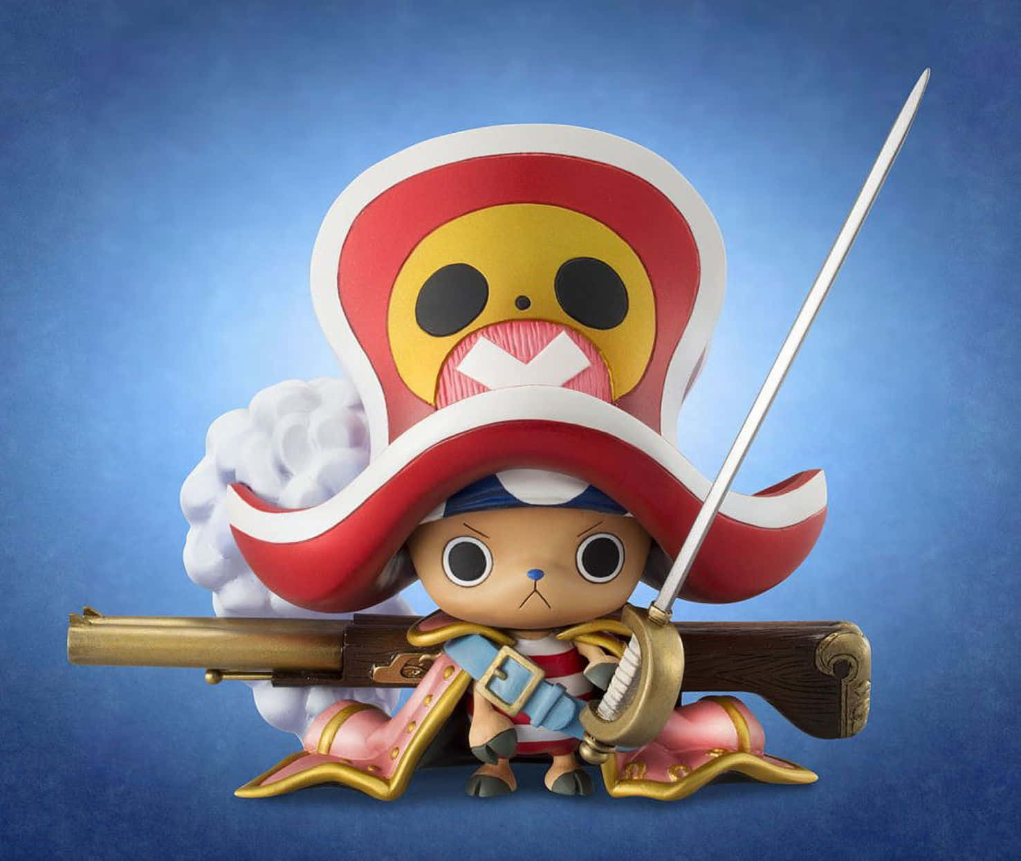 One Piece Chopper, chibi-style anime figurine, pirate, HD Desktop Wallpaper