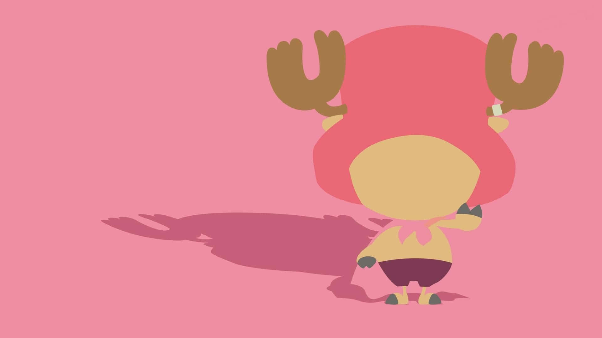 One Piece Chopper, pink hair, brown antlers, Full HD Desktop Wallpaper