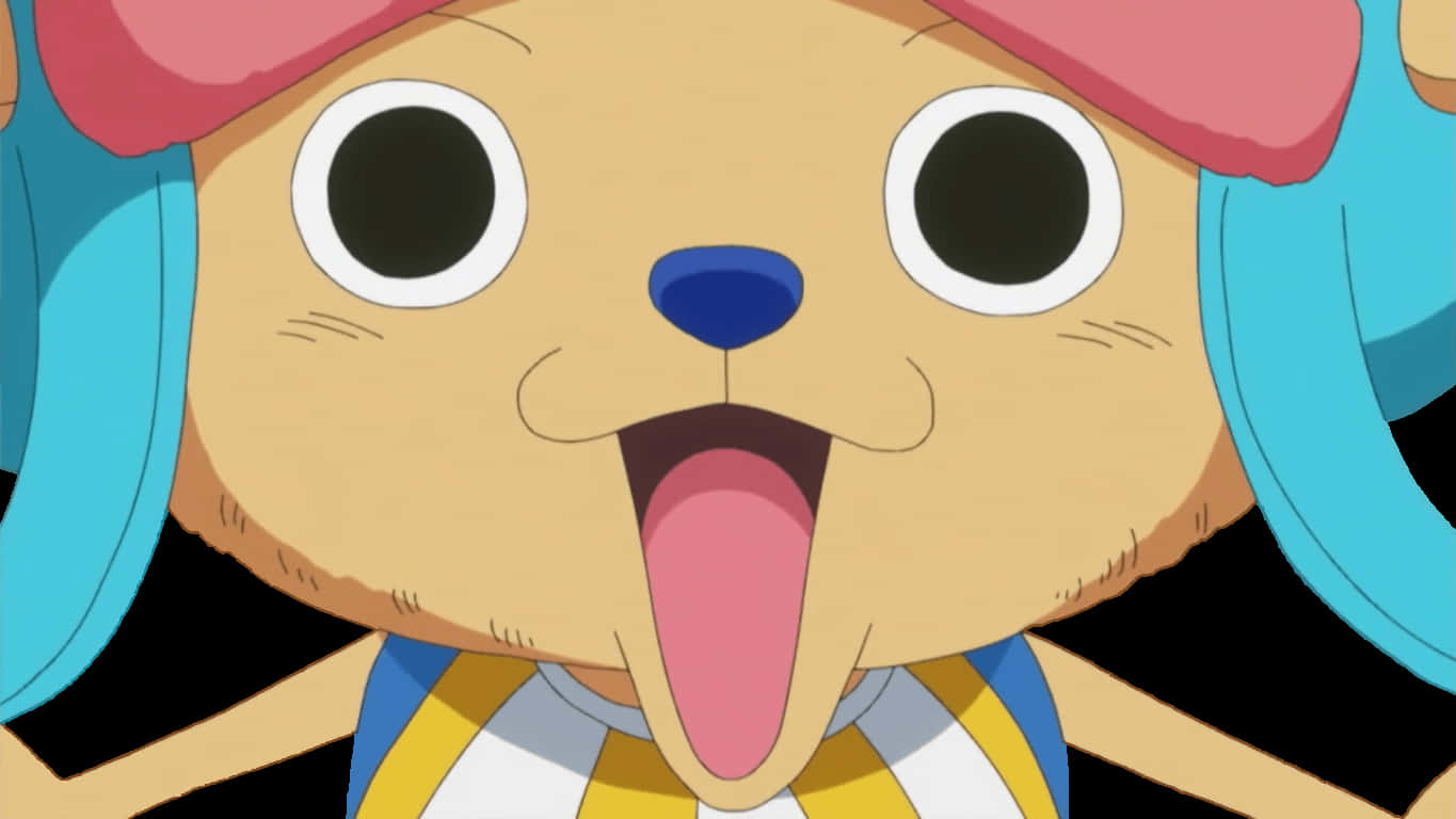 One Piece Chopper, anime dog, blue hair, HD Desktop Wallpaper