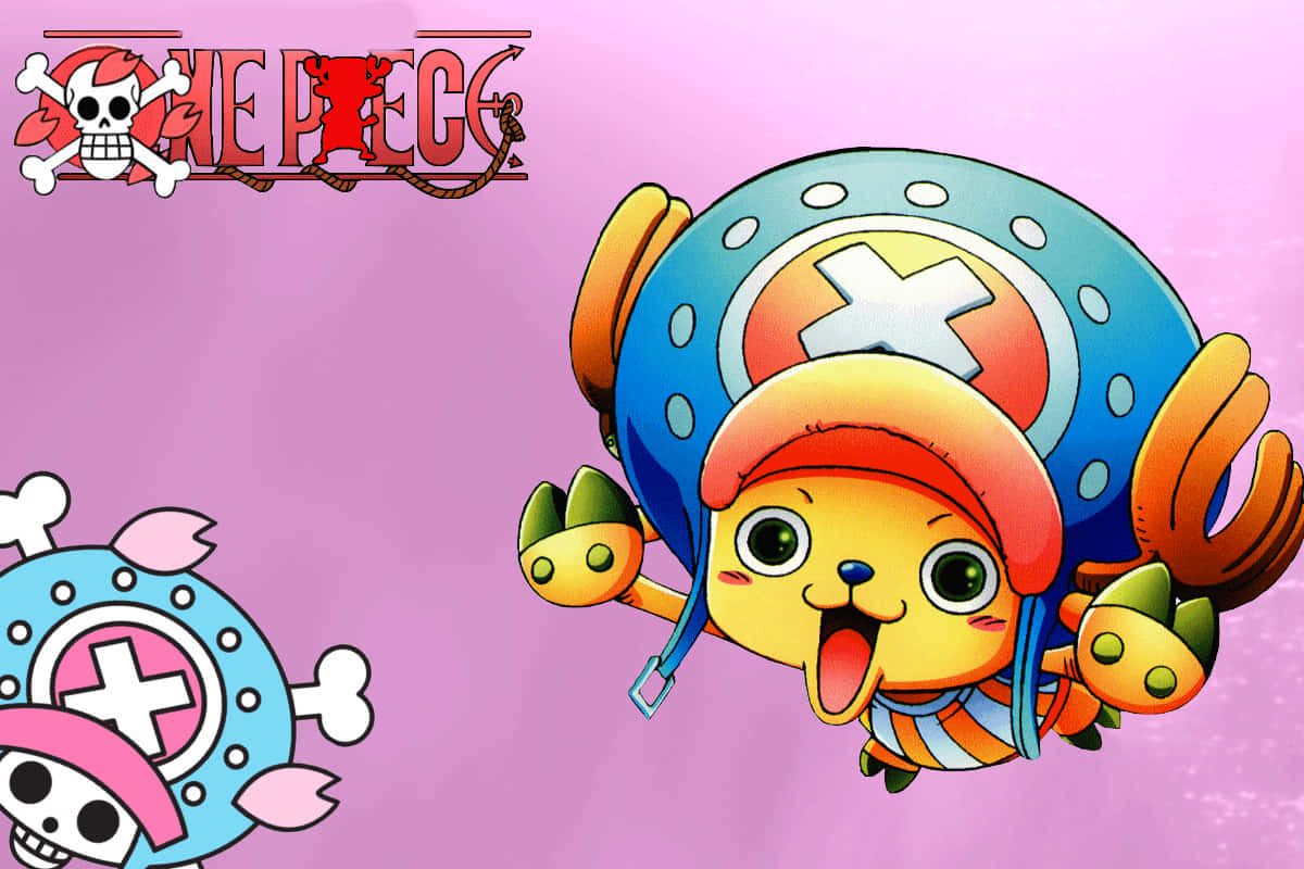 One Piece Chopper, anime character, blue hat, SD Desktop Wallpaper