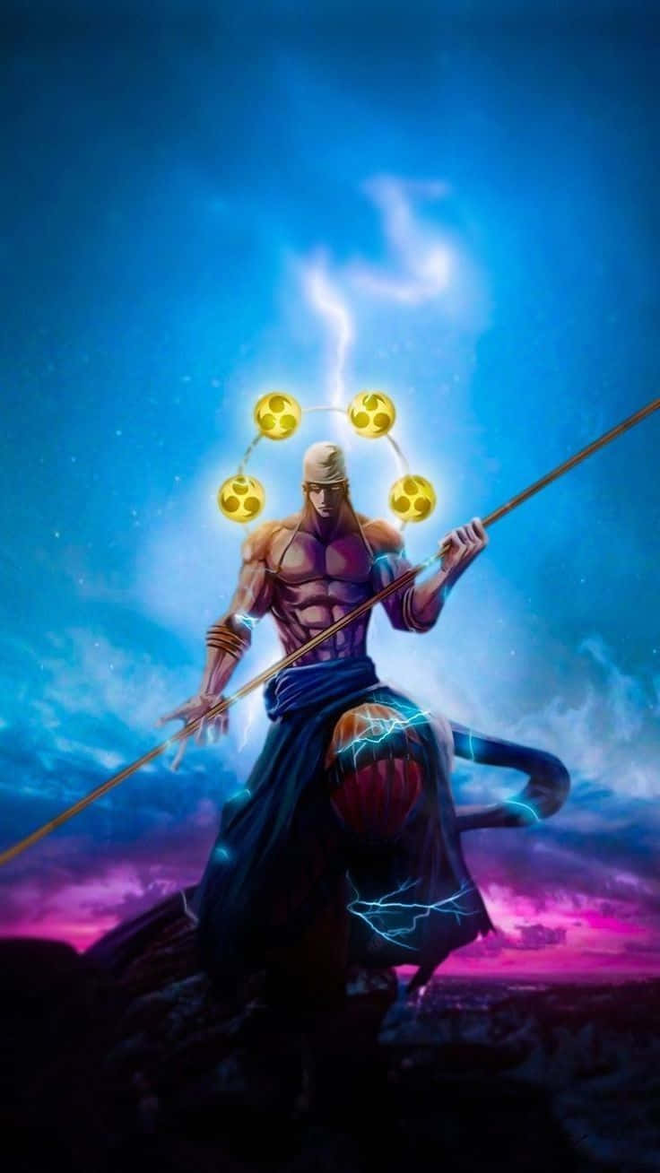 One Piece, Enel, glowing staff, HD Phone Wallpaper