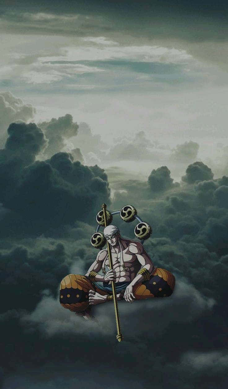 One Piece, Enel, white hair, SD Phone Wallpaper