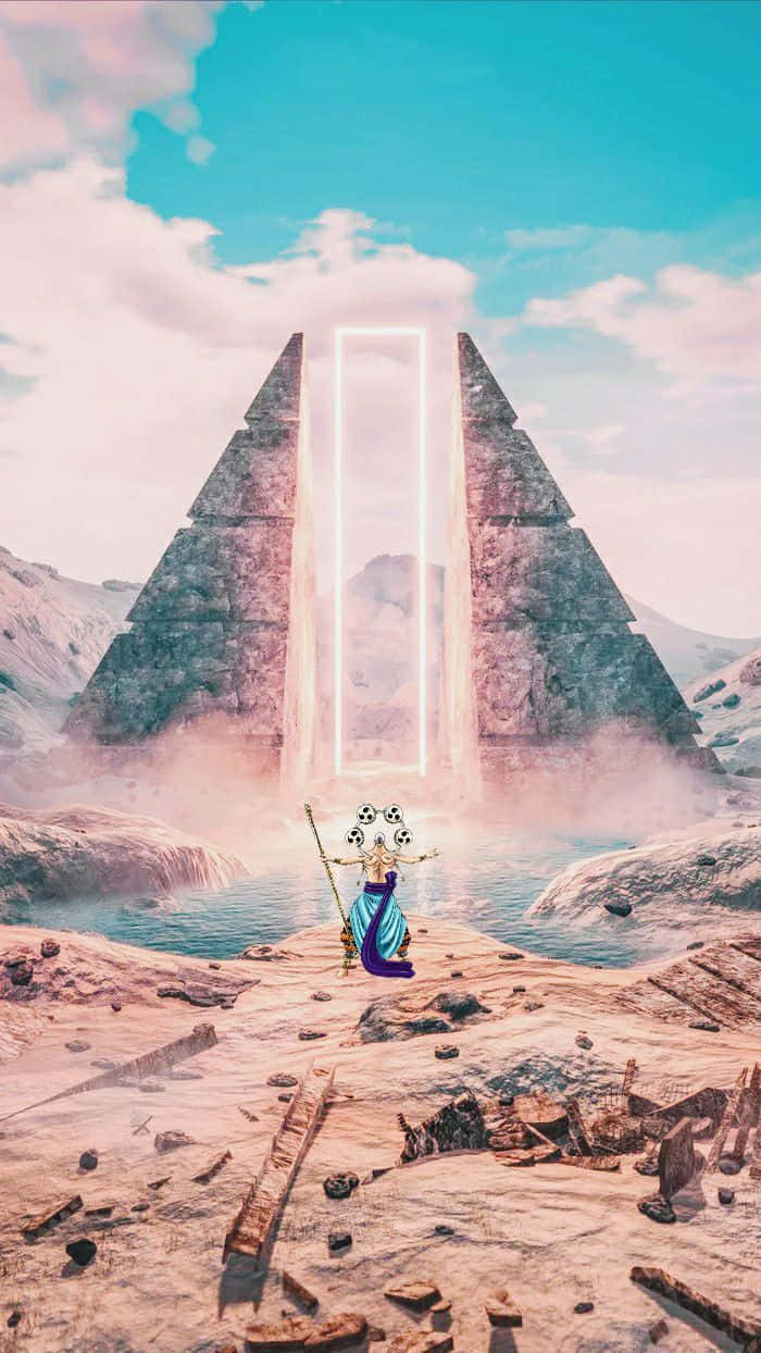 One Piece, Enel, blue robes, SD Phone Wallpaper