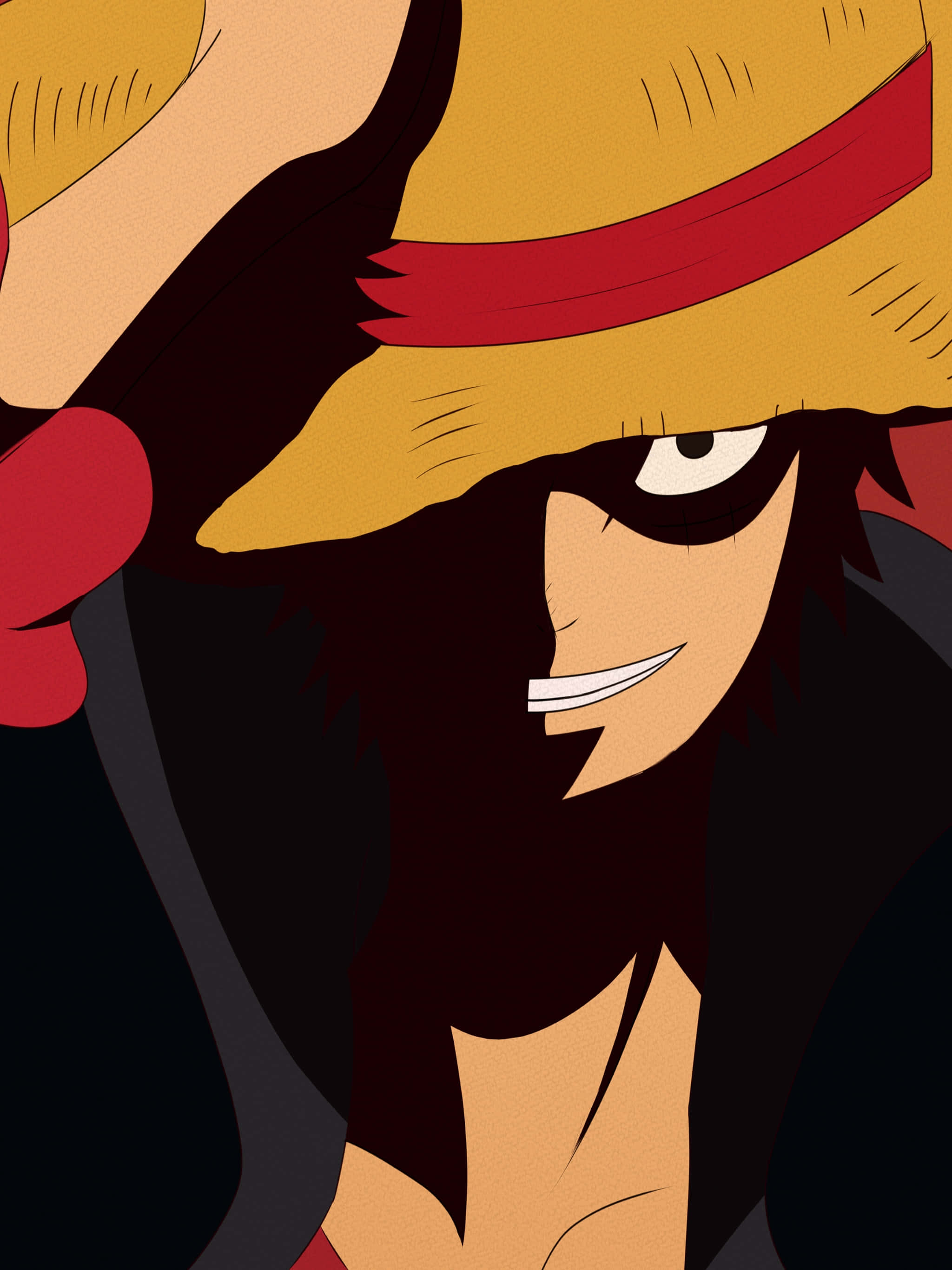 One Piece, straw hat, anime pirate, 2K Phone Wallpaper