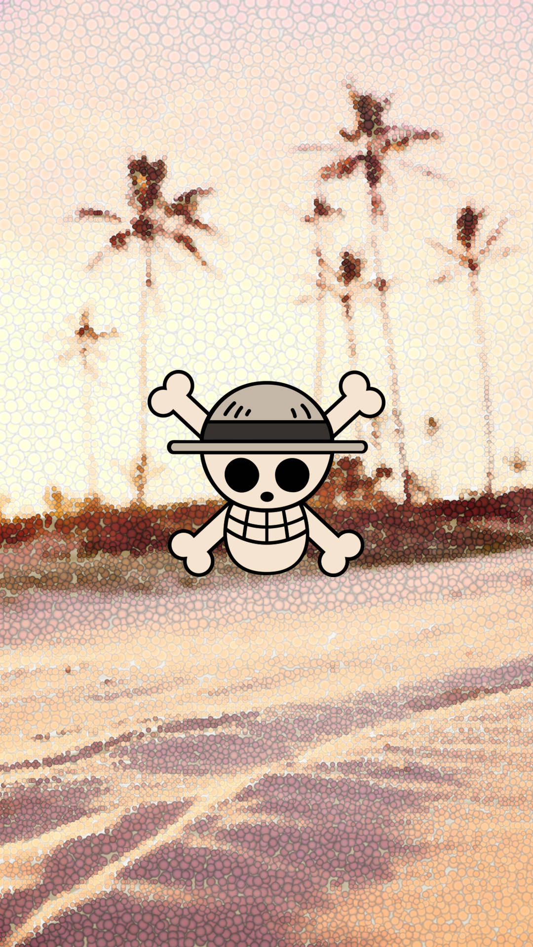 One Piece, logo, circle, Full HD Phone Wallpaper