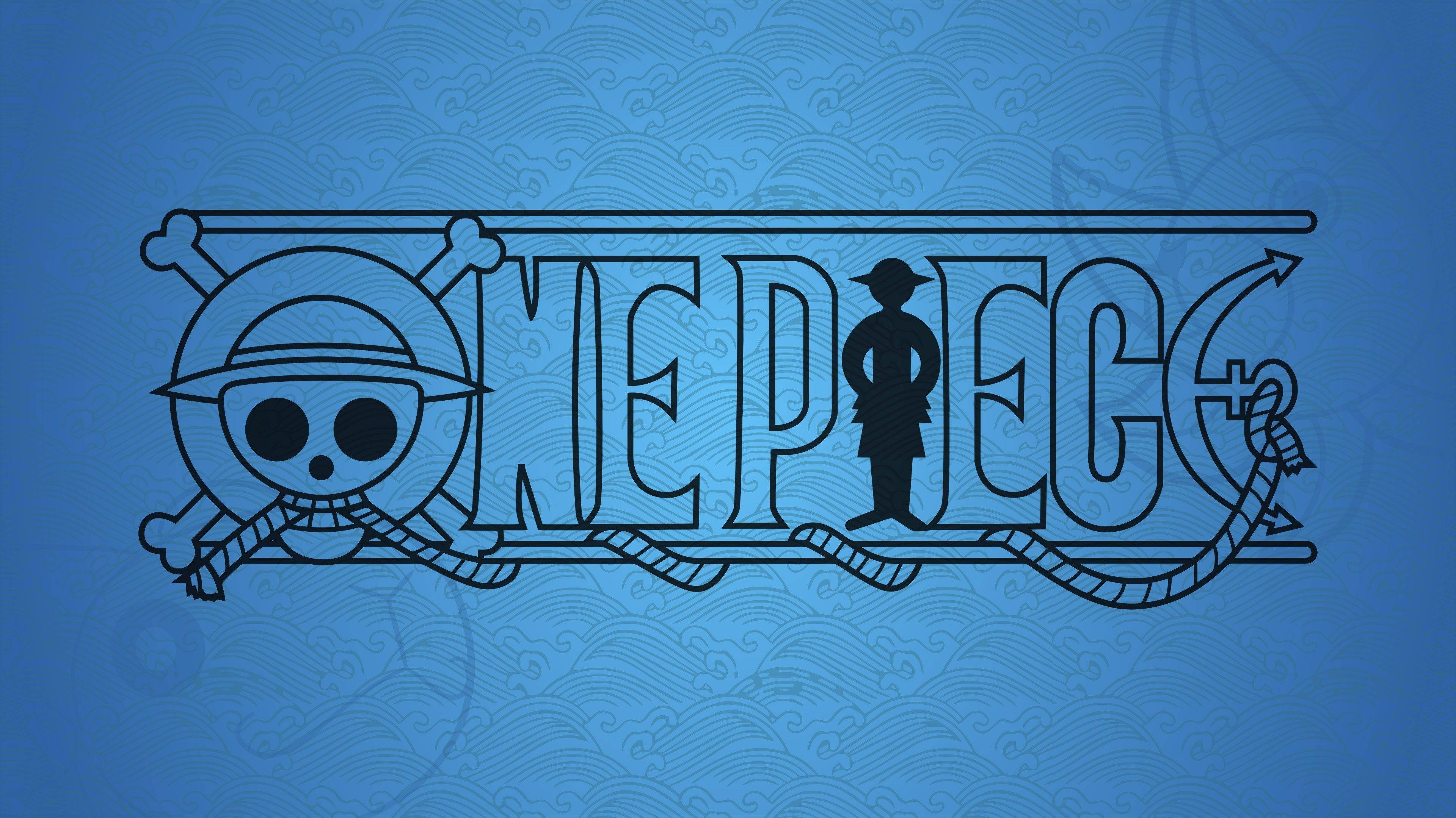 One Piece, skull crossbones, pirate silhouette, 4K Desktop Wallpaper