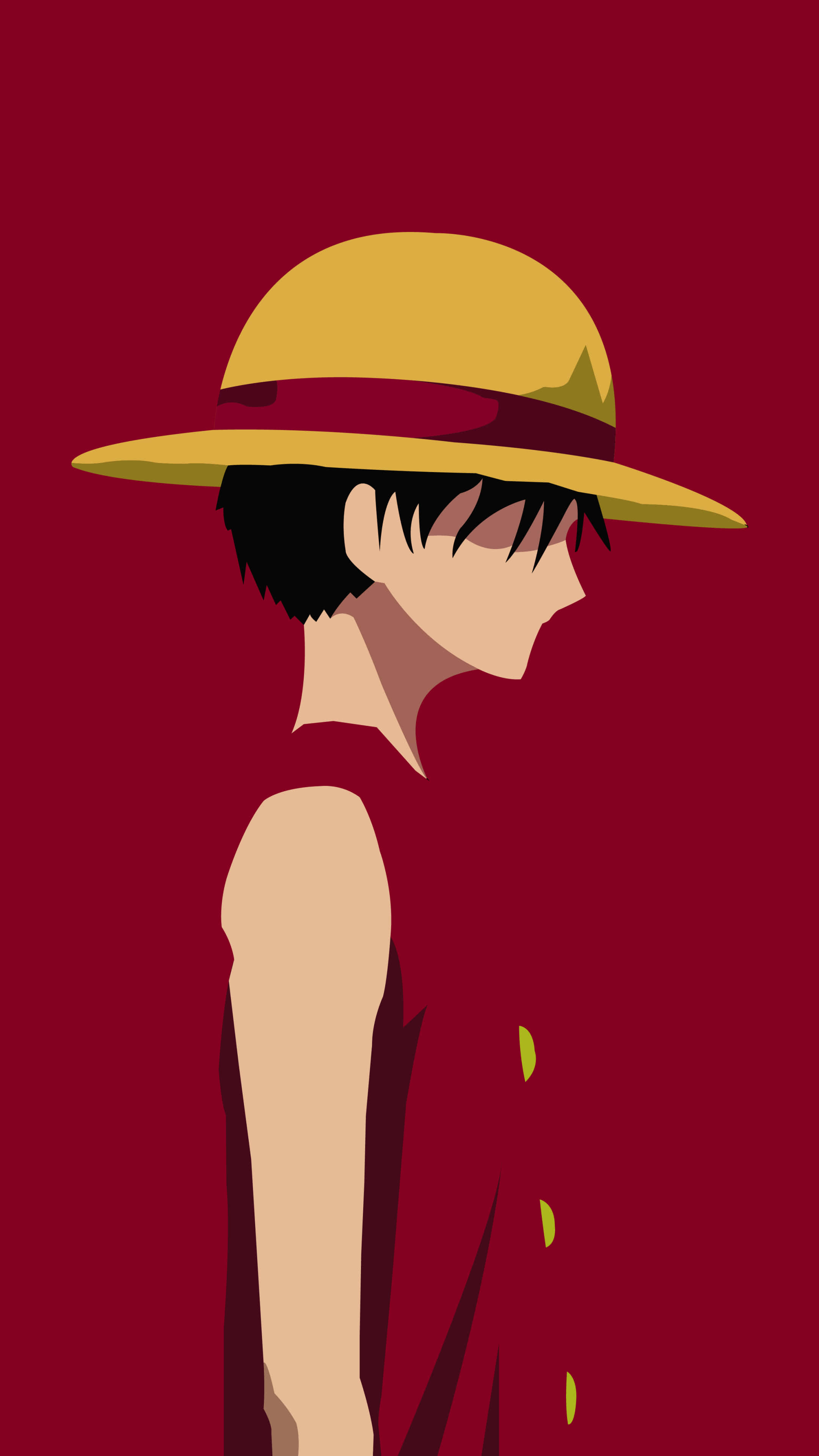 One Piece, Luffy, red vest, 4K Phone Wallpaper