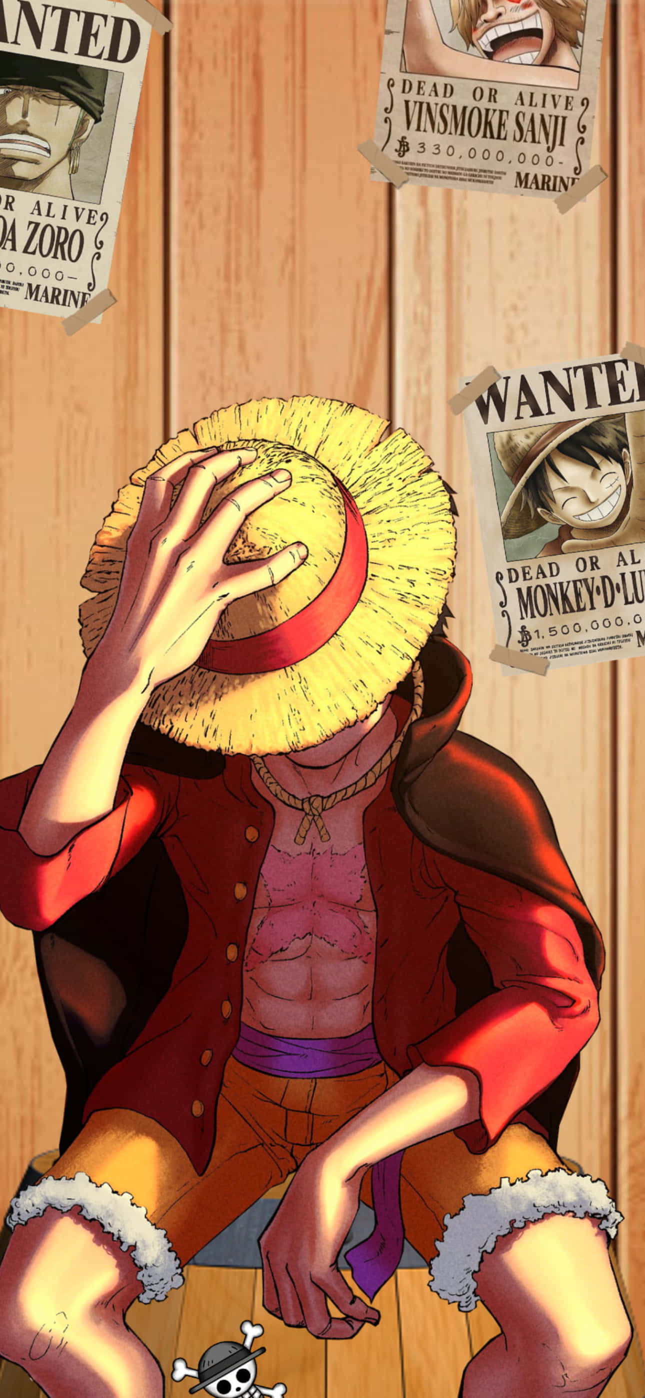 One Piece, Luffy, straw-hatted pirate, 2K Phone Wallpaper