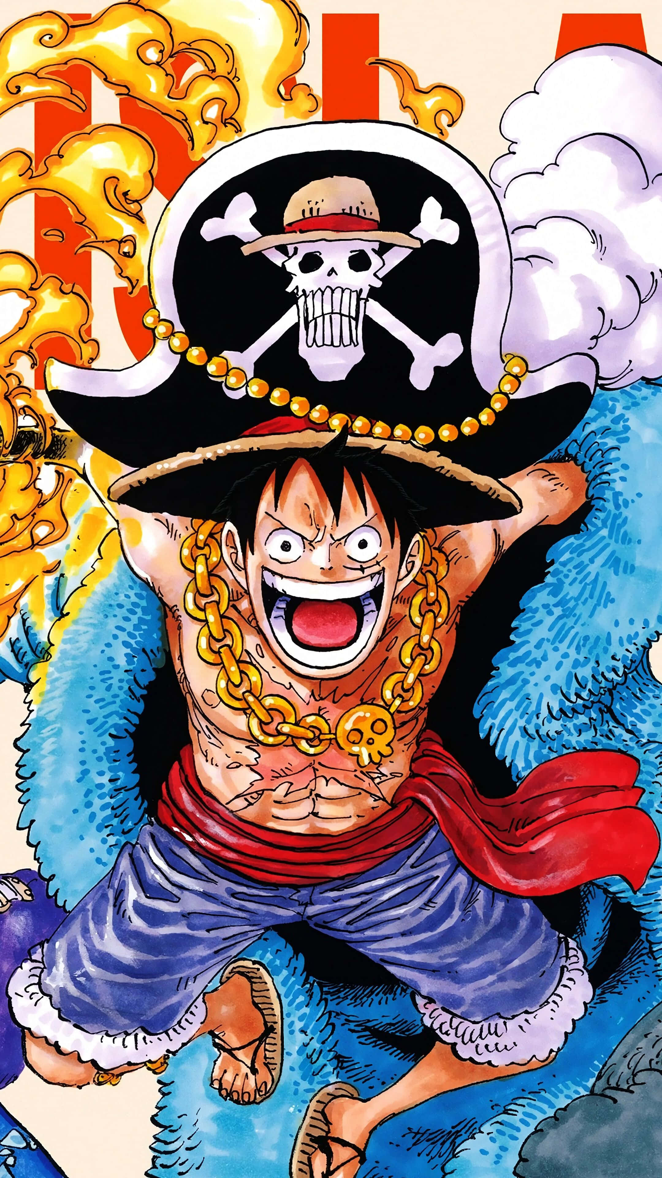 One Piece, Luffy, iPhone, 4K Phone Wallpaper