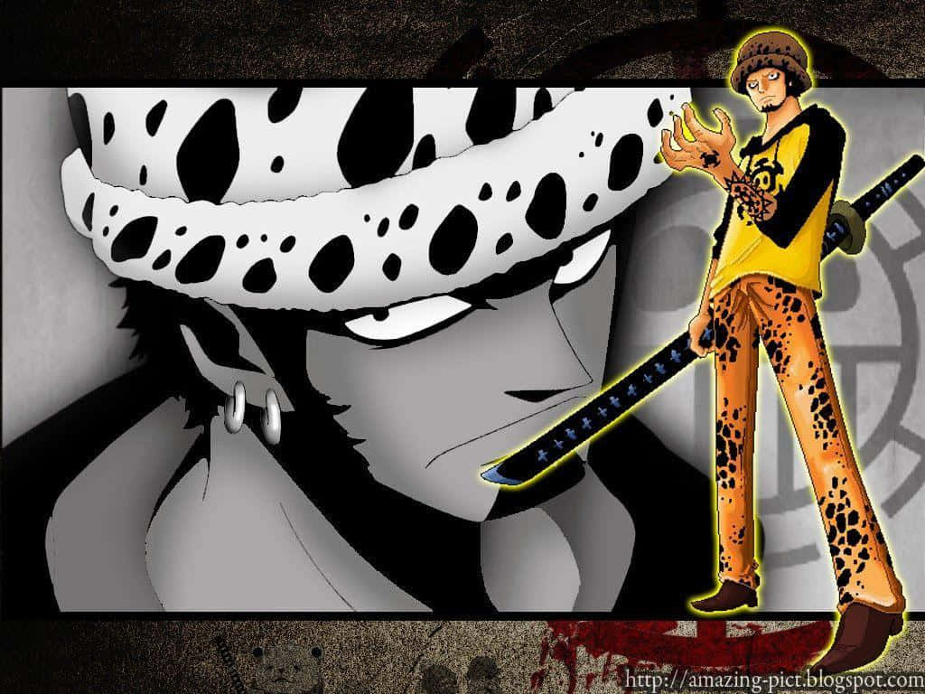 One Piece, Trafalgar Law, leopard print, SD Desktop Wallpaper