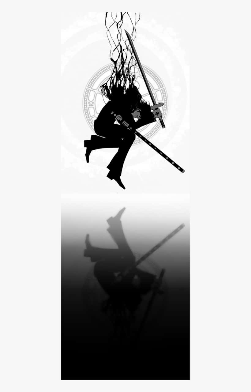 Trafalgar Law, One Piece, black silhouette, HD Phone Wallpaper