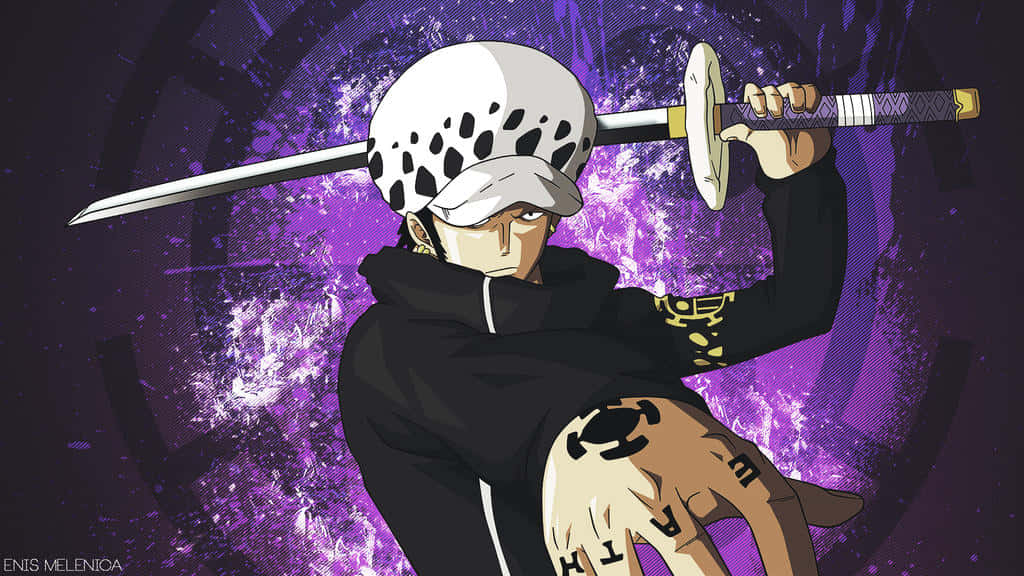 Trafalgar Law, One Piece, anime character, SD Desktop Wallpaper