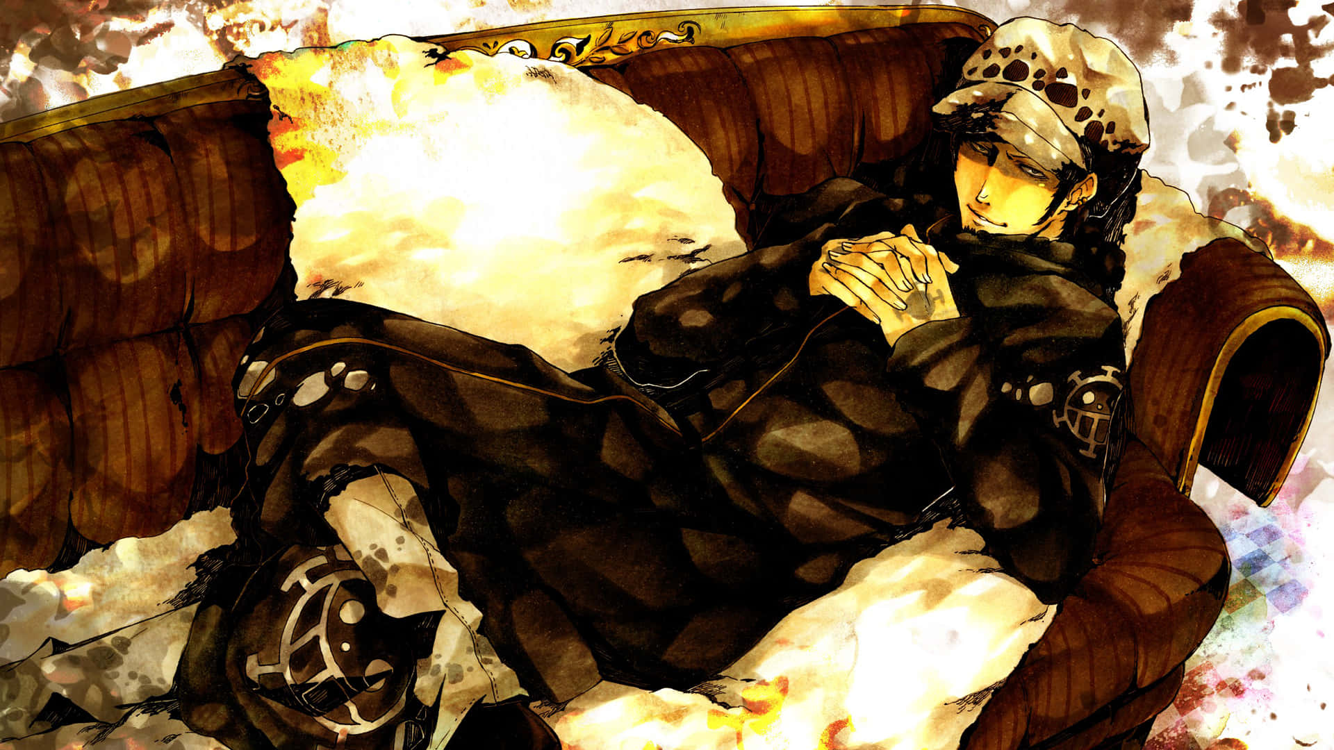 One Piece, Trafalgar Law, patterned cap, Full HD Desktop Wallpaper