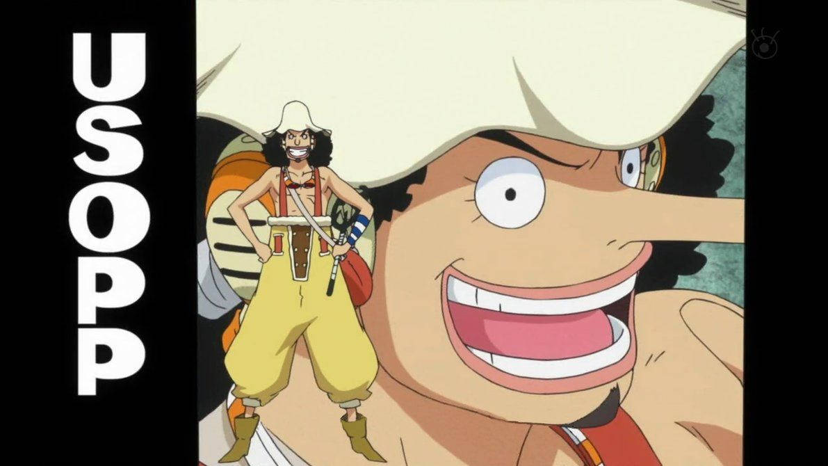 One Piece, Usopp, name board, SD Desktop Wallpaper