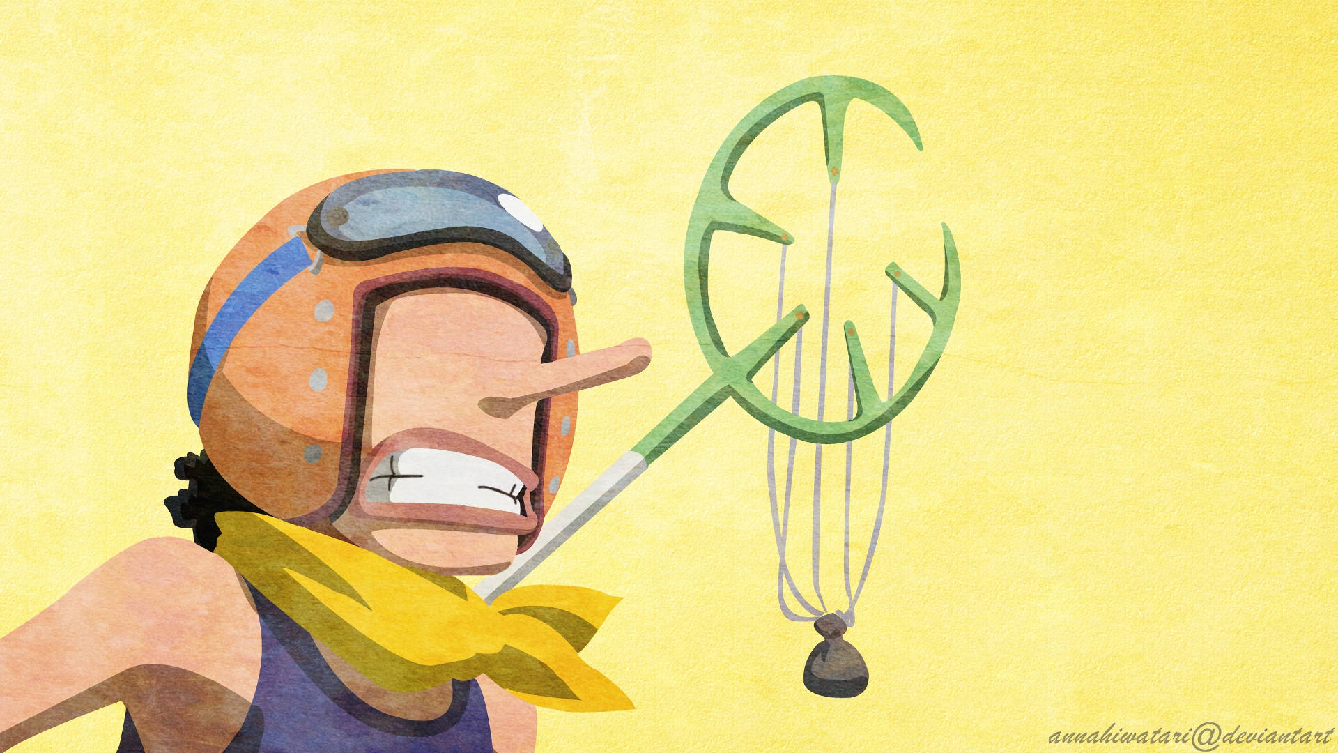 One Piece Usopp, long nose, goggles, Full HD Desktop Wallpaper