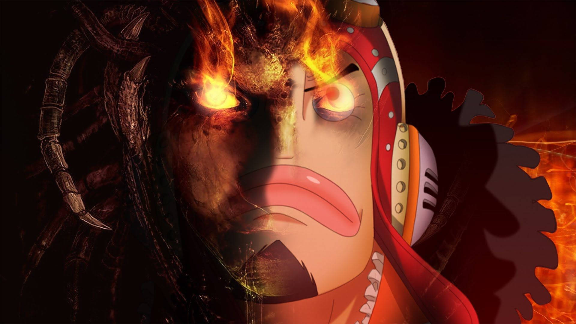 One Piece Usopp, fiery eyes, glowing eyes, Full HD Desktop Wallpaper