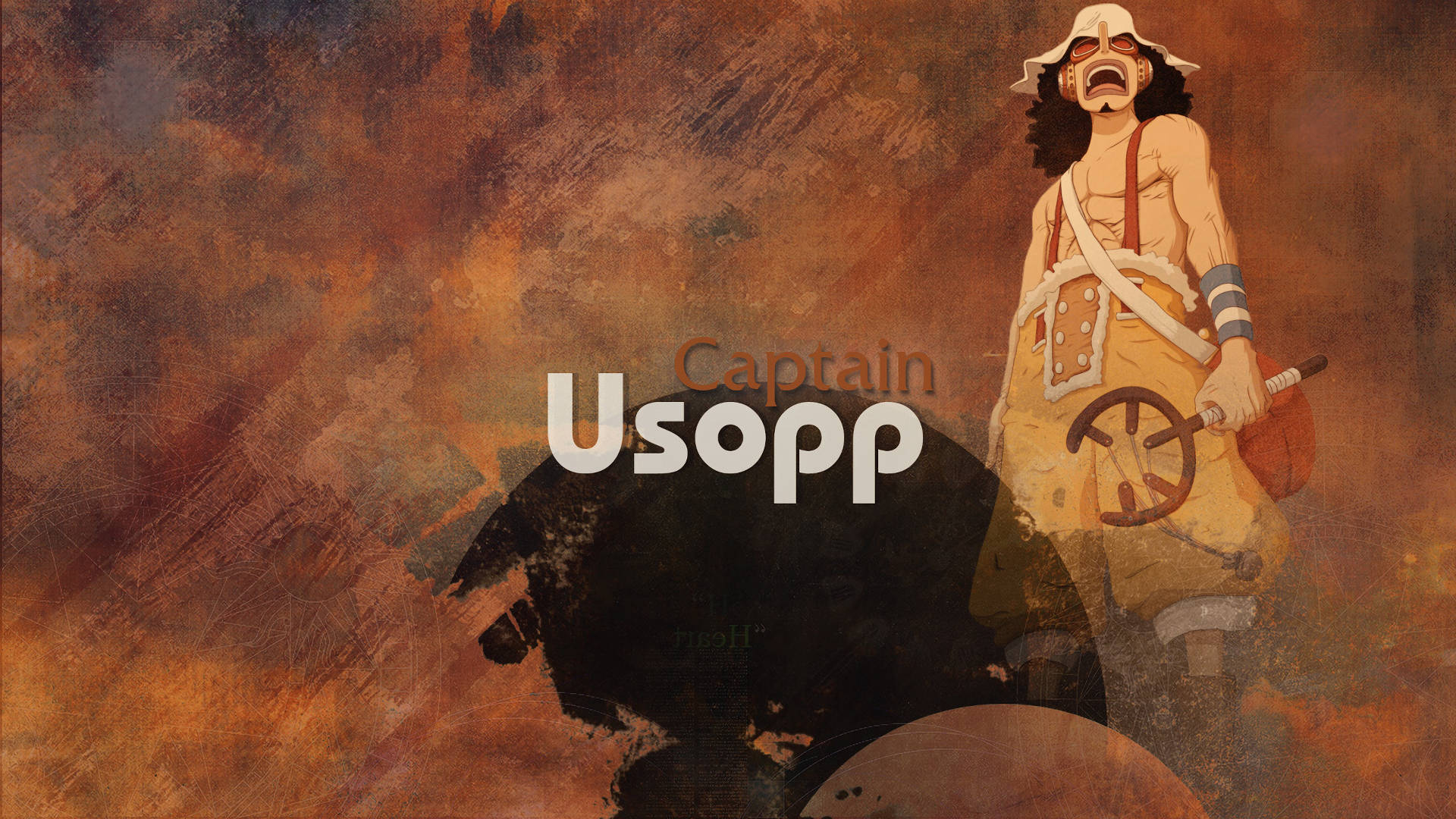 One Piece, Usopp, abstract paint art, Full HD Desktop Wallpaper