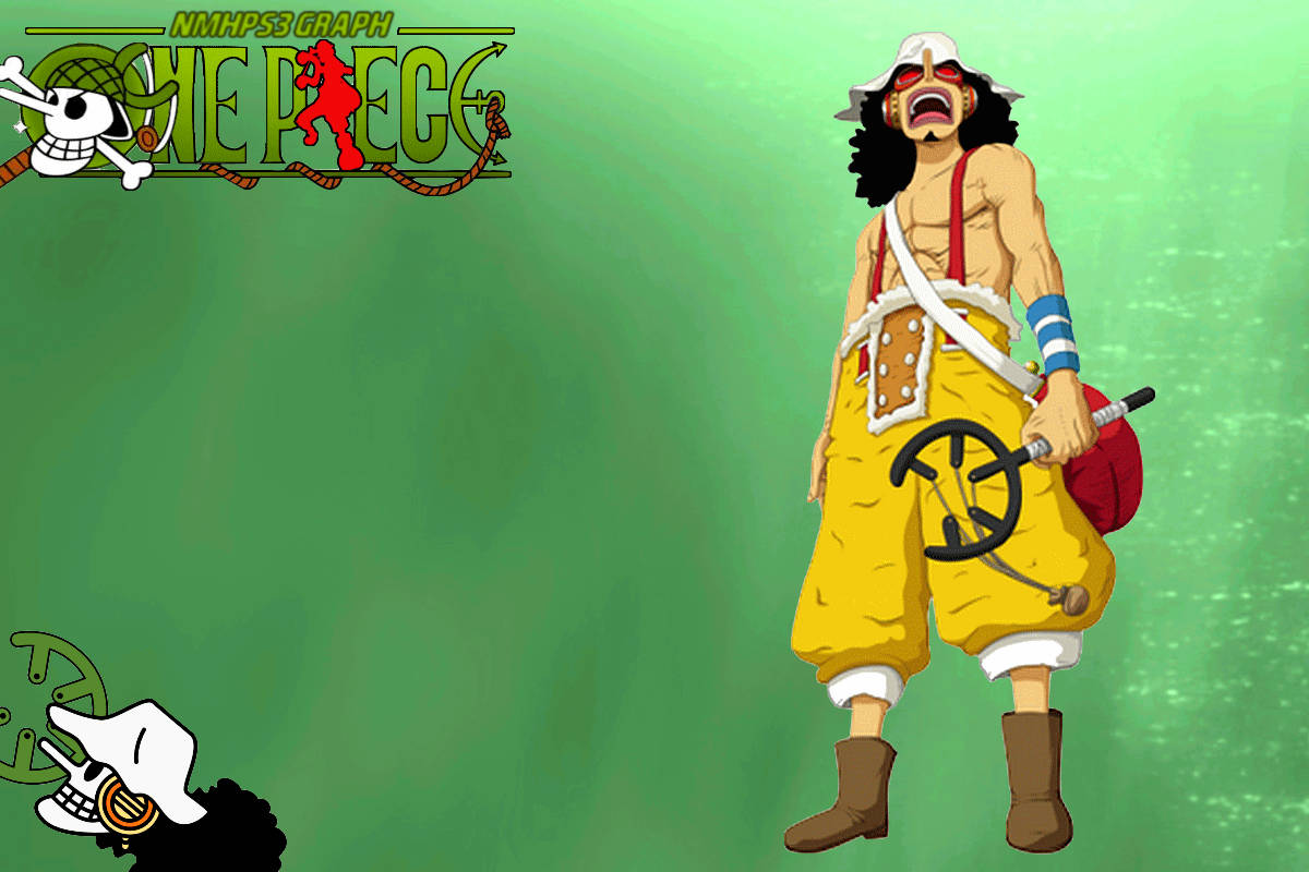 Usopp, One Piece, white hat, SD Desktop Wallpaper