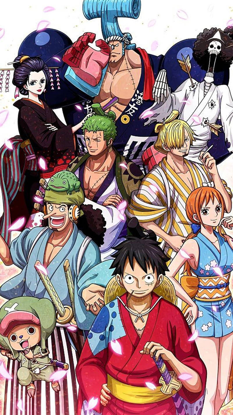 One Piece, Wano, group shot, HD Phone Wallpaper
