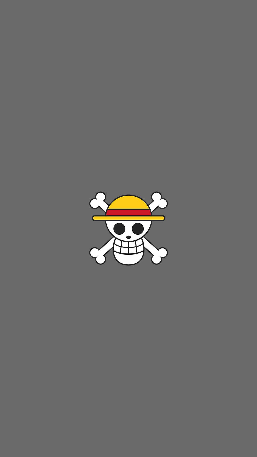 One Piece, skull, crossed bones, Full HD Phone Wallpaper