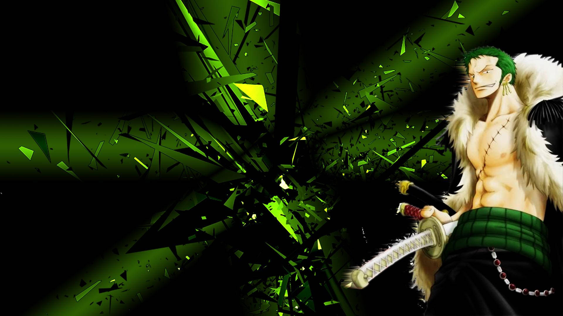 One Piece Zoro 4K, Zoro, green hair, Full HD Desktop Wallpaper