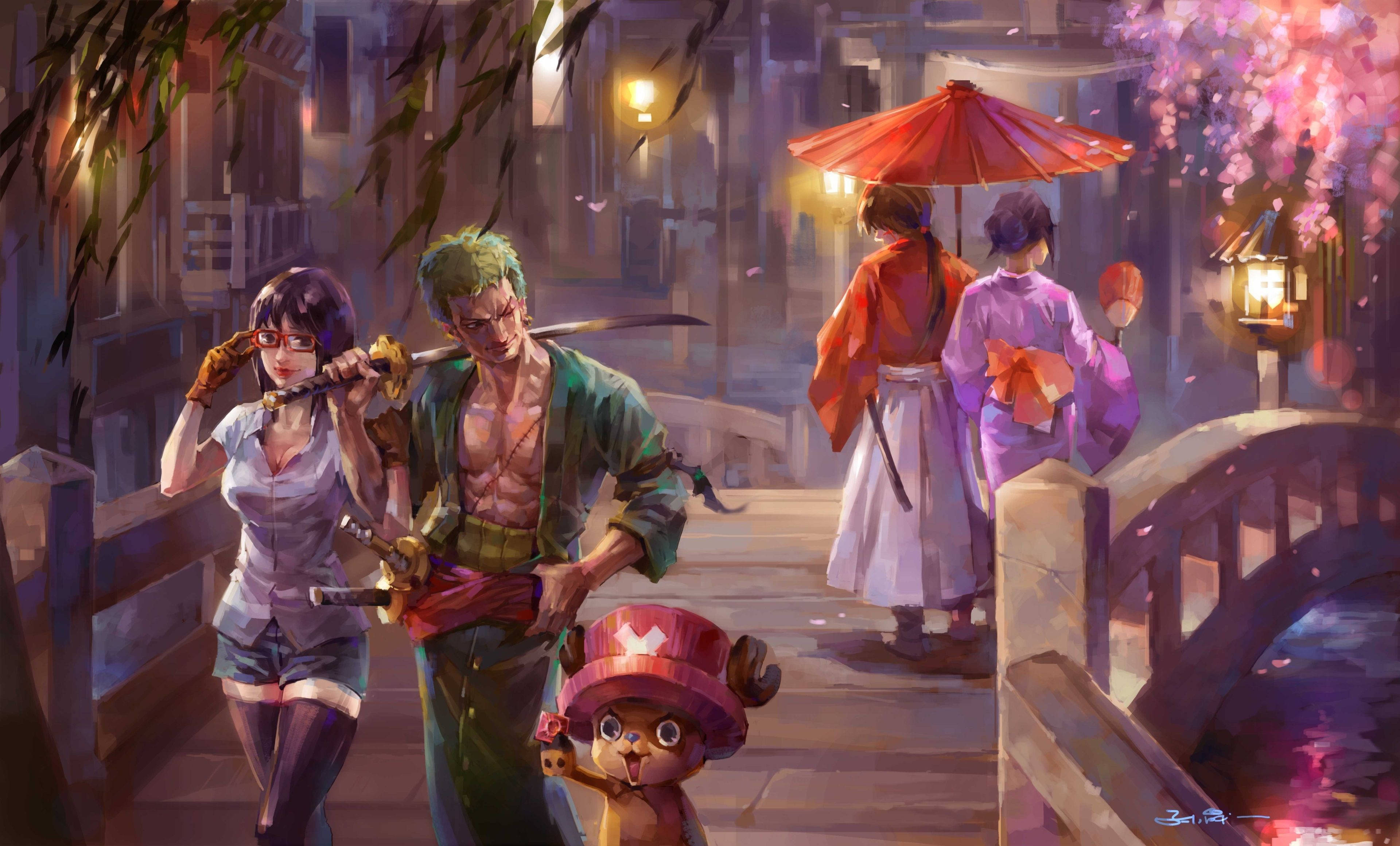 One Piece Zoro, 4K, autumn, 4K Desktop Wallpaper