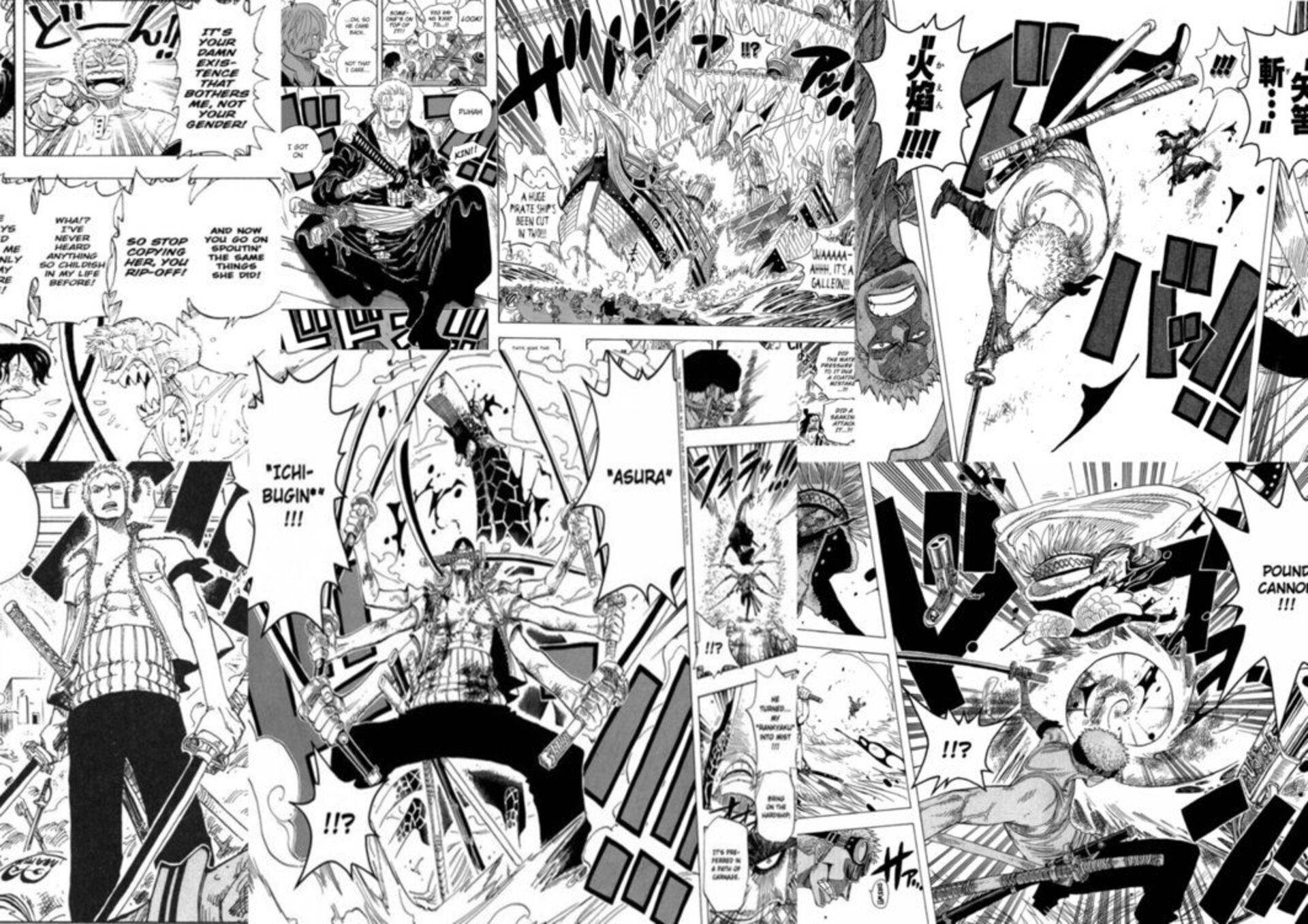 One Piece, Zoro, manga, Full HD Desktop Wallpaper
