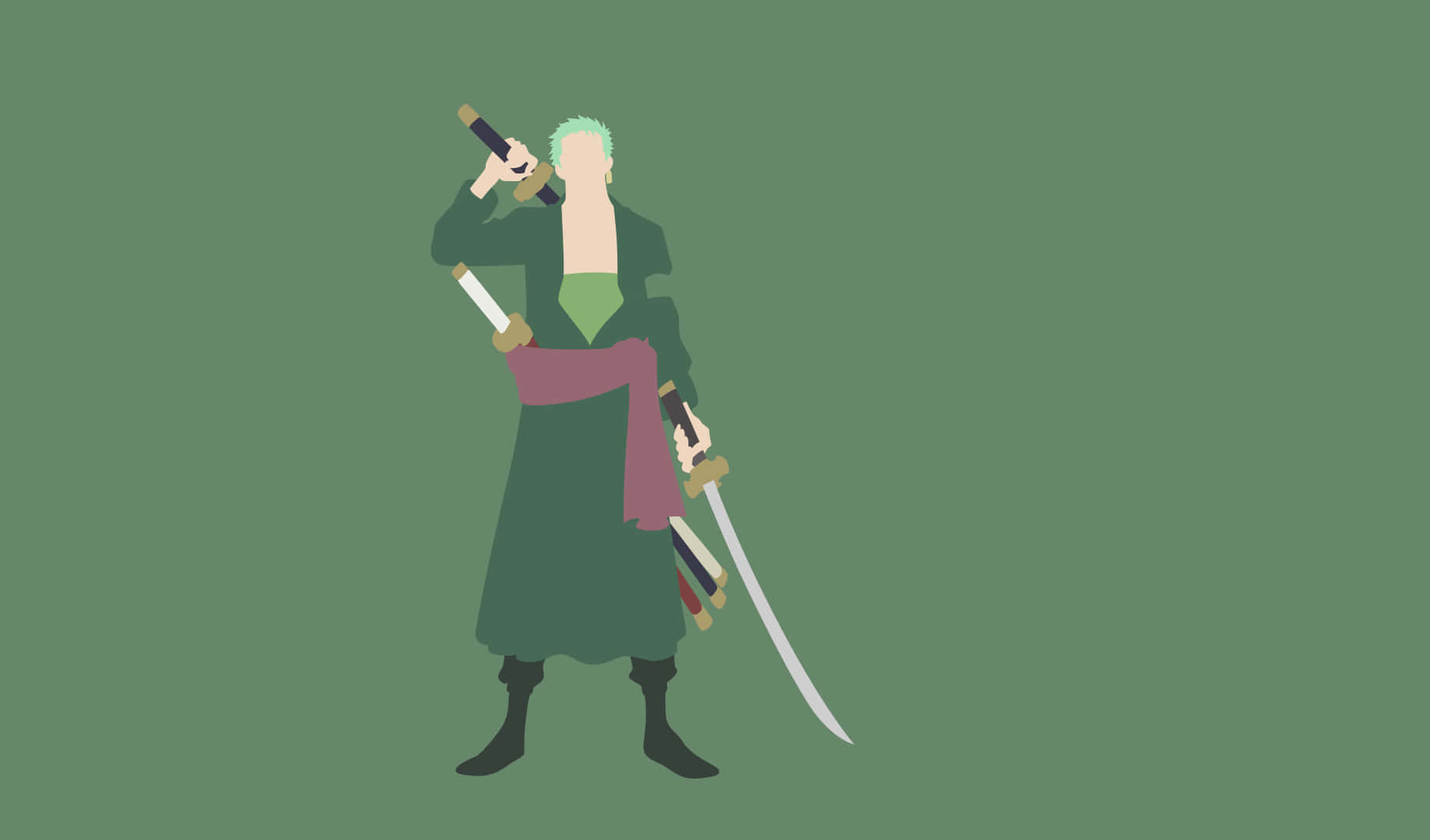 One Piece, Zoro, green hair, HD Desktop Wallpaper